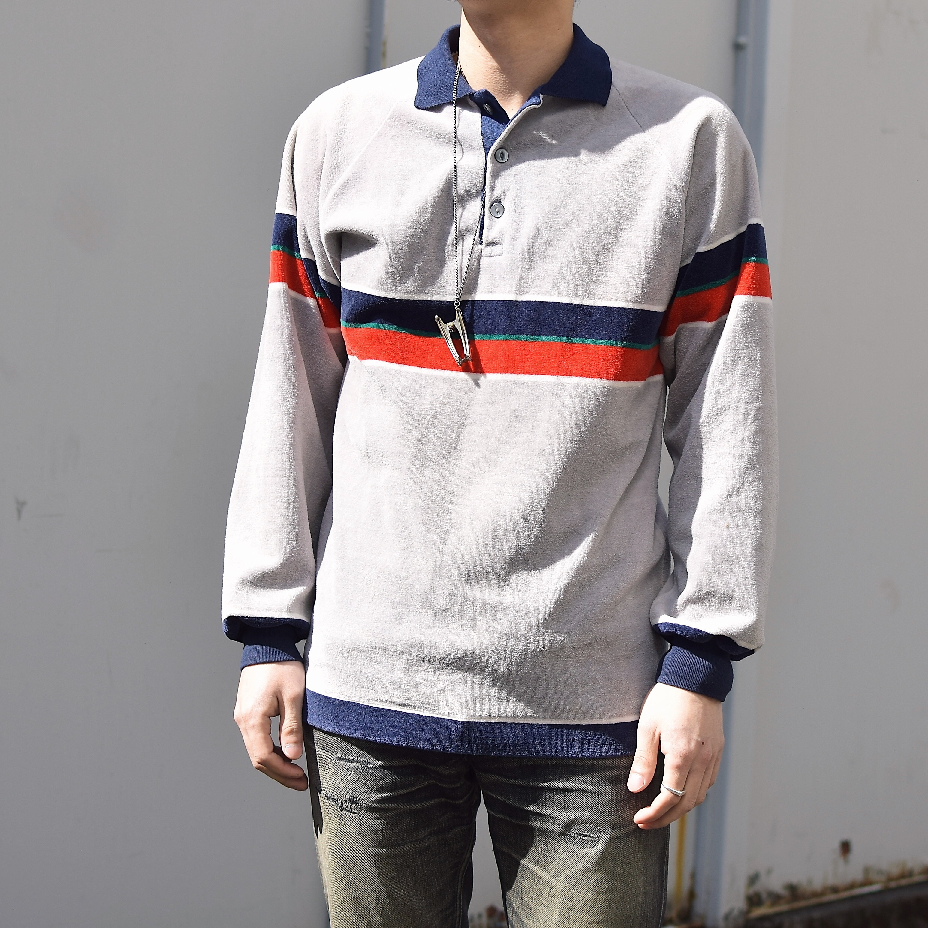 Vintage 70〜80's Velvet Pullover Shirt の画像 3
