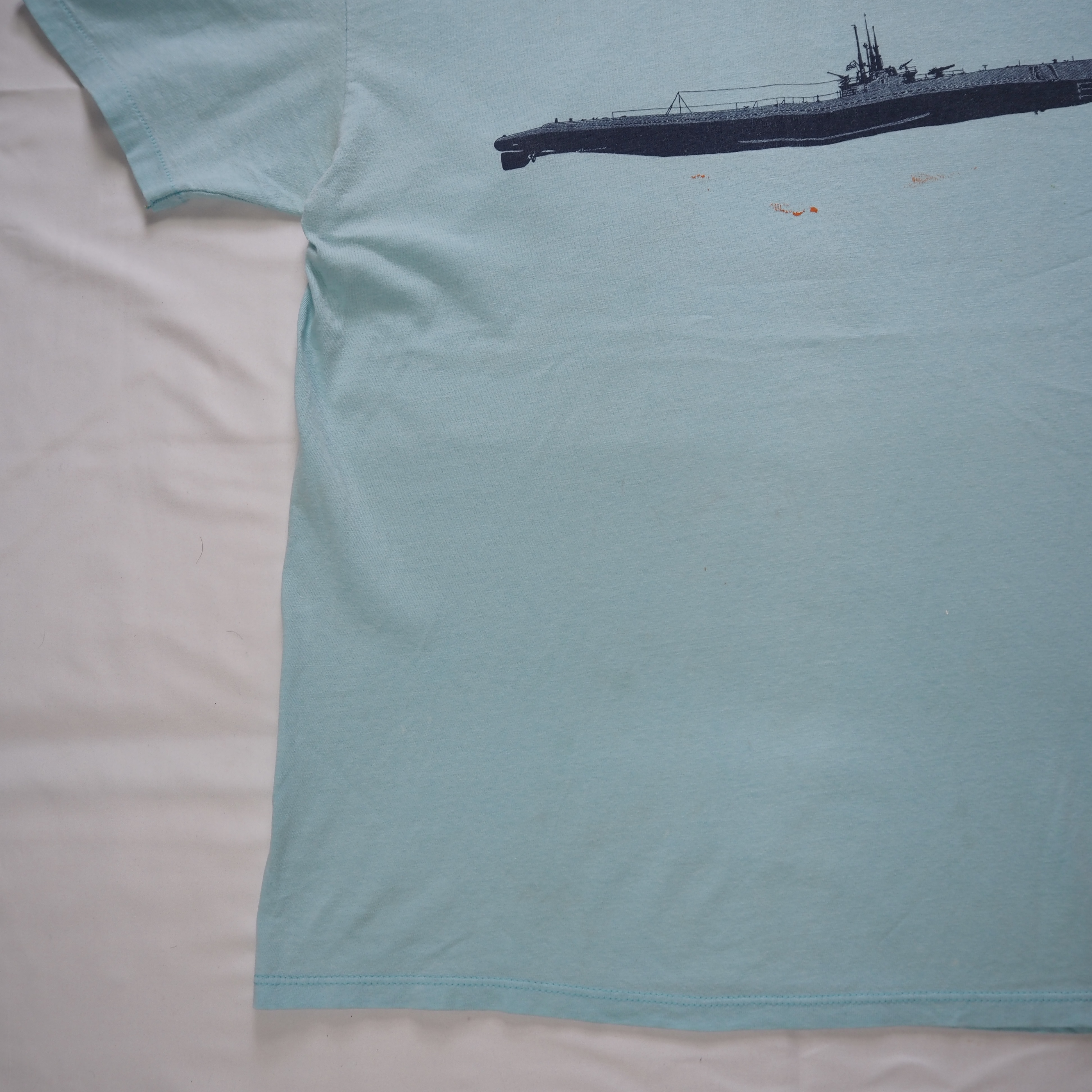 80’s-90’s Stedman ミリタリーTシャツ XL 真珠湾 両面プリント の画像 17