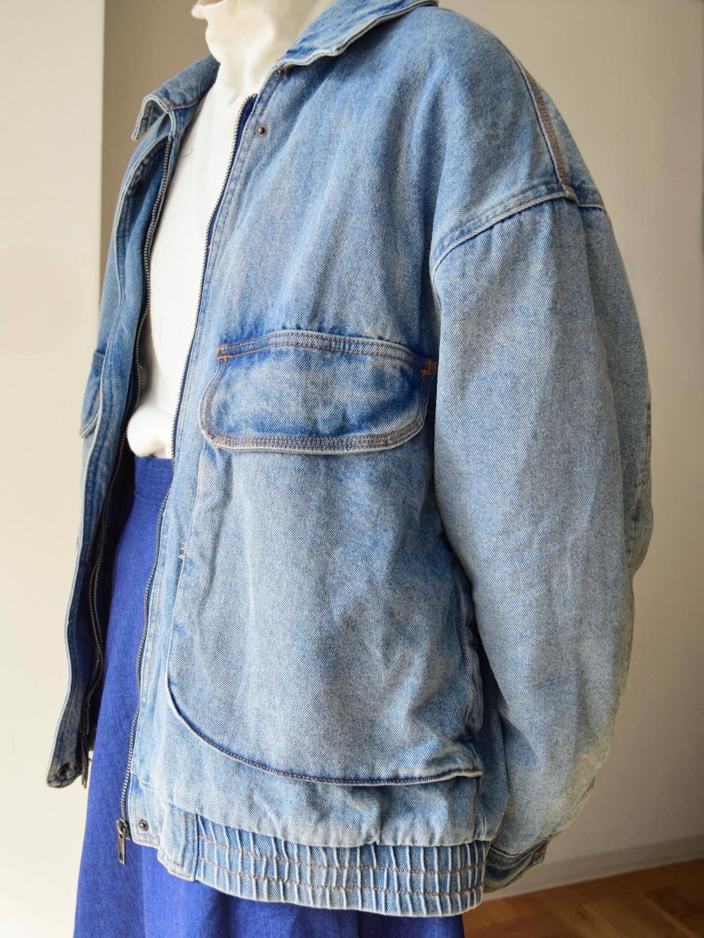 Denim boa blouson の画像 3