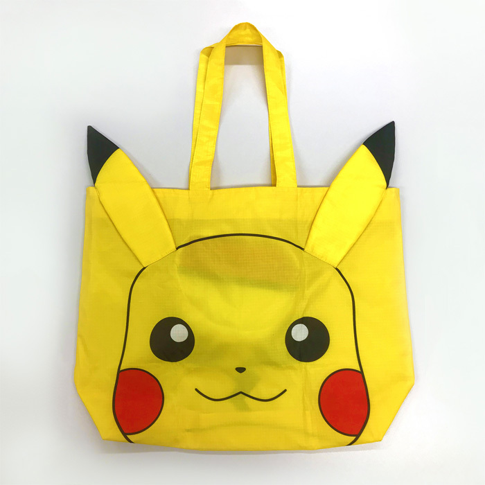 ポケットモンスター ポケッタブル ピカチュウ 着ぐるみ 収納 ケース バッグ かばん 鞄 キャラクター グッズ かわいい トートバッグ エコバック 通学 通園 ポケモン モンスターボール 折りたたみ アニメ コンパクト 持ち運び イベント 衣装 仮装 ハロウィン バック S Sz