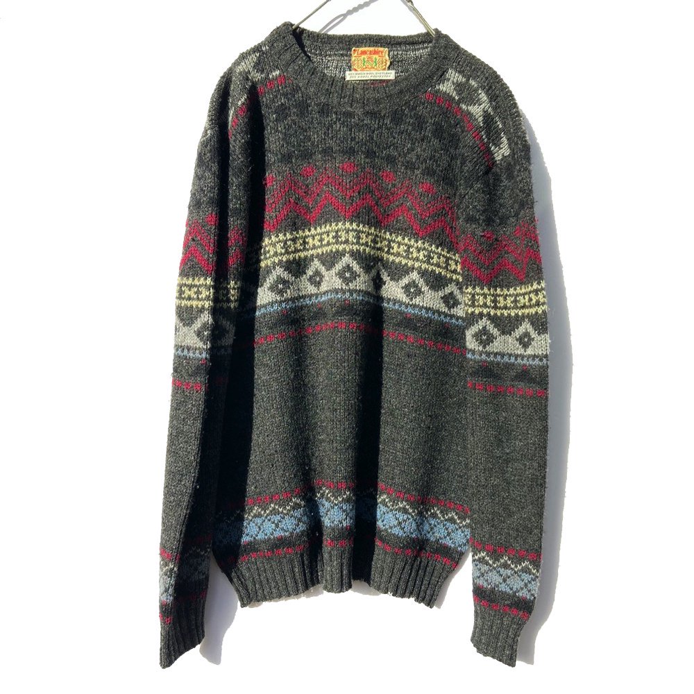 Vintage Nordic Sweater [Lancashire] [1960s ~ 70s] Vintage Nordic Sweater