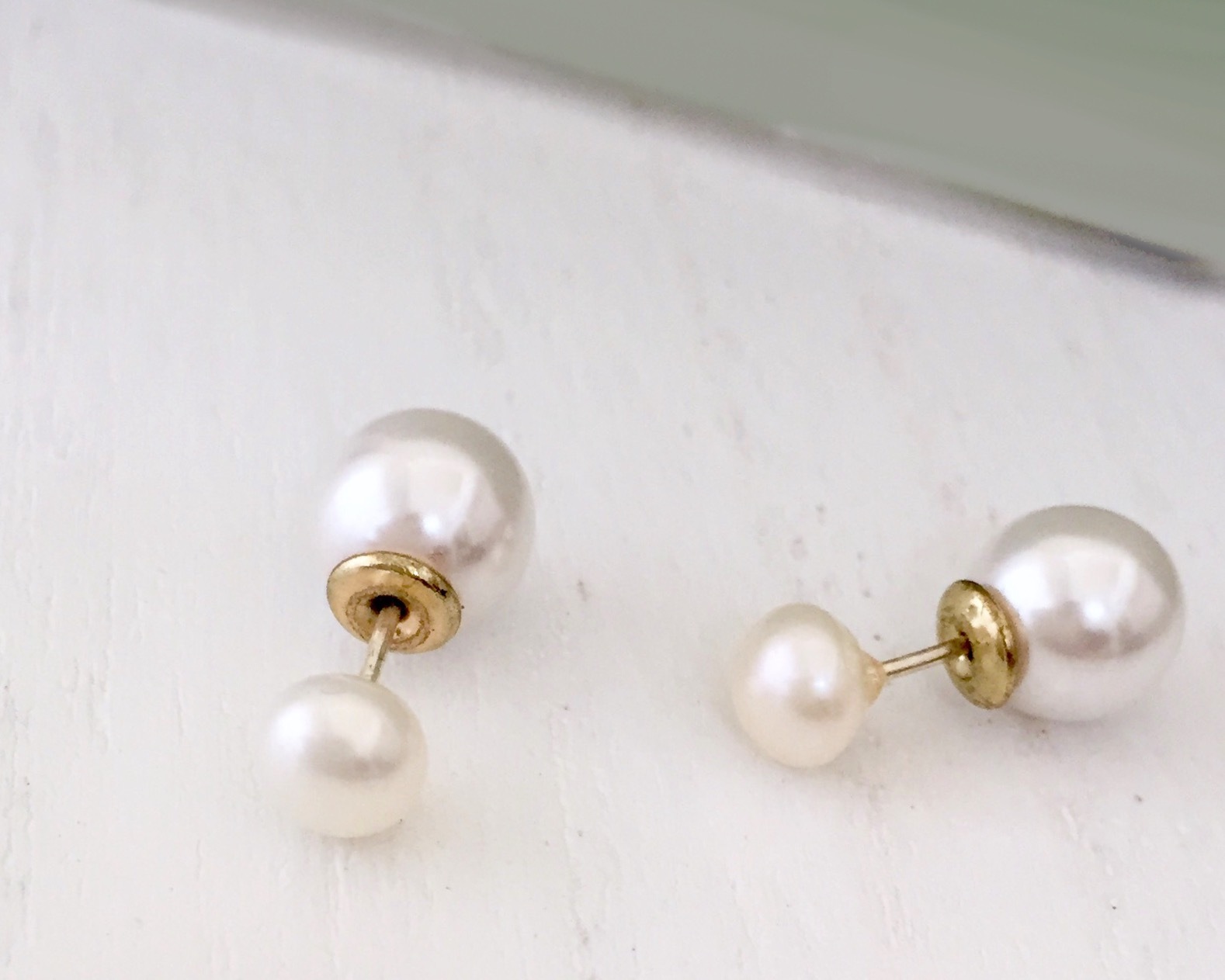 ホワイト淡水パール4mm パールキャッチ8mm ダブルパール2wayバックキャッチピアス 天然石 パワーストーン ピアス 天然石パワーストーンジュエリー ルテラ Luterra Earth ホワイト淡水パール4mm パールキャッチ8mm ダブルパール2wayバックキャッチピアス 天然石 パワーストーン ピアス 天然石パワーストーンジュエリー ルテラ Luterra Earth