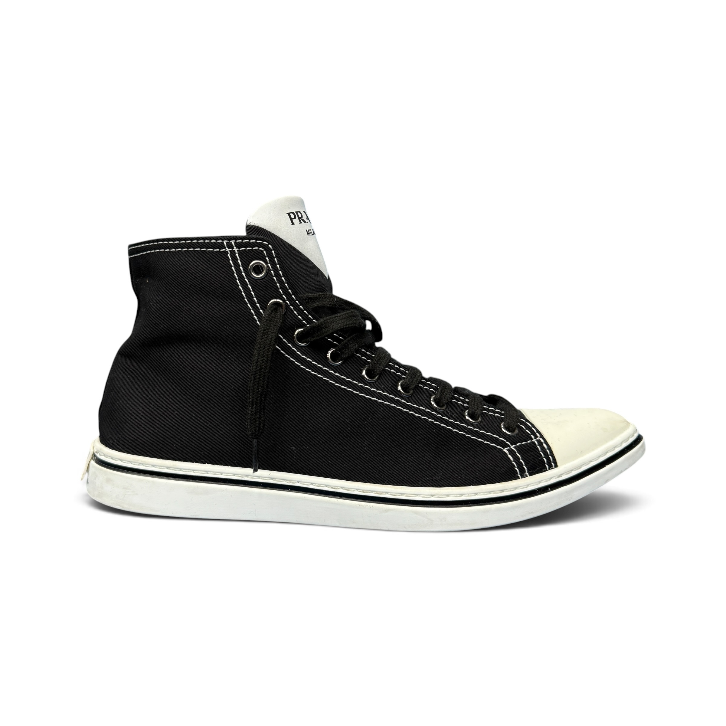 【PRADA】プラダ POINTY HIGH-TOP SNEAKER スニーカー
