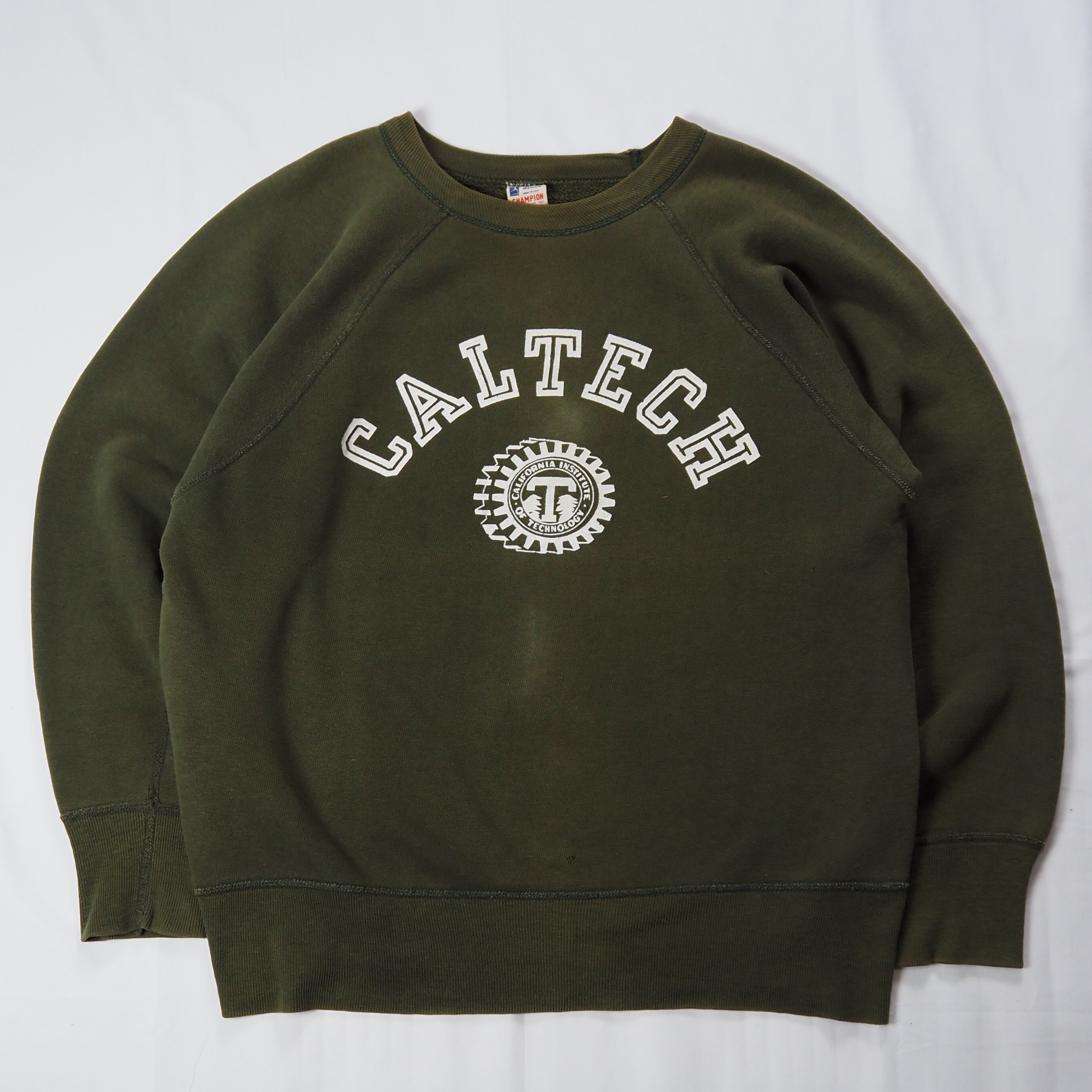 【9/23 20:00入荷】60's Champion カレッジスウェット オリーブグリーン Mサイズ