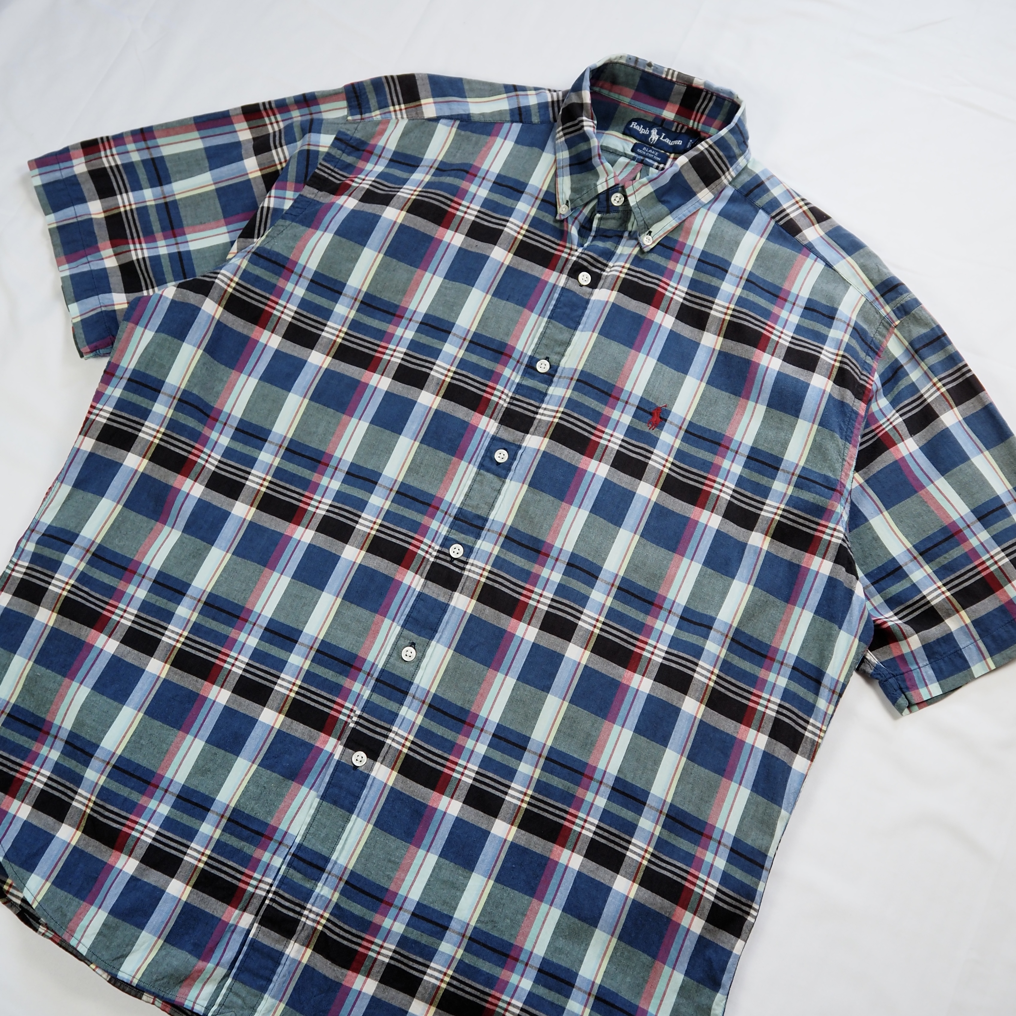 90’s Ralph Lauren Blake 半袖シャツ コットン XL の画像 2