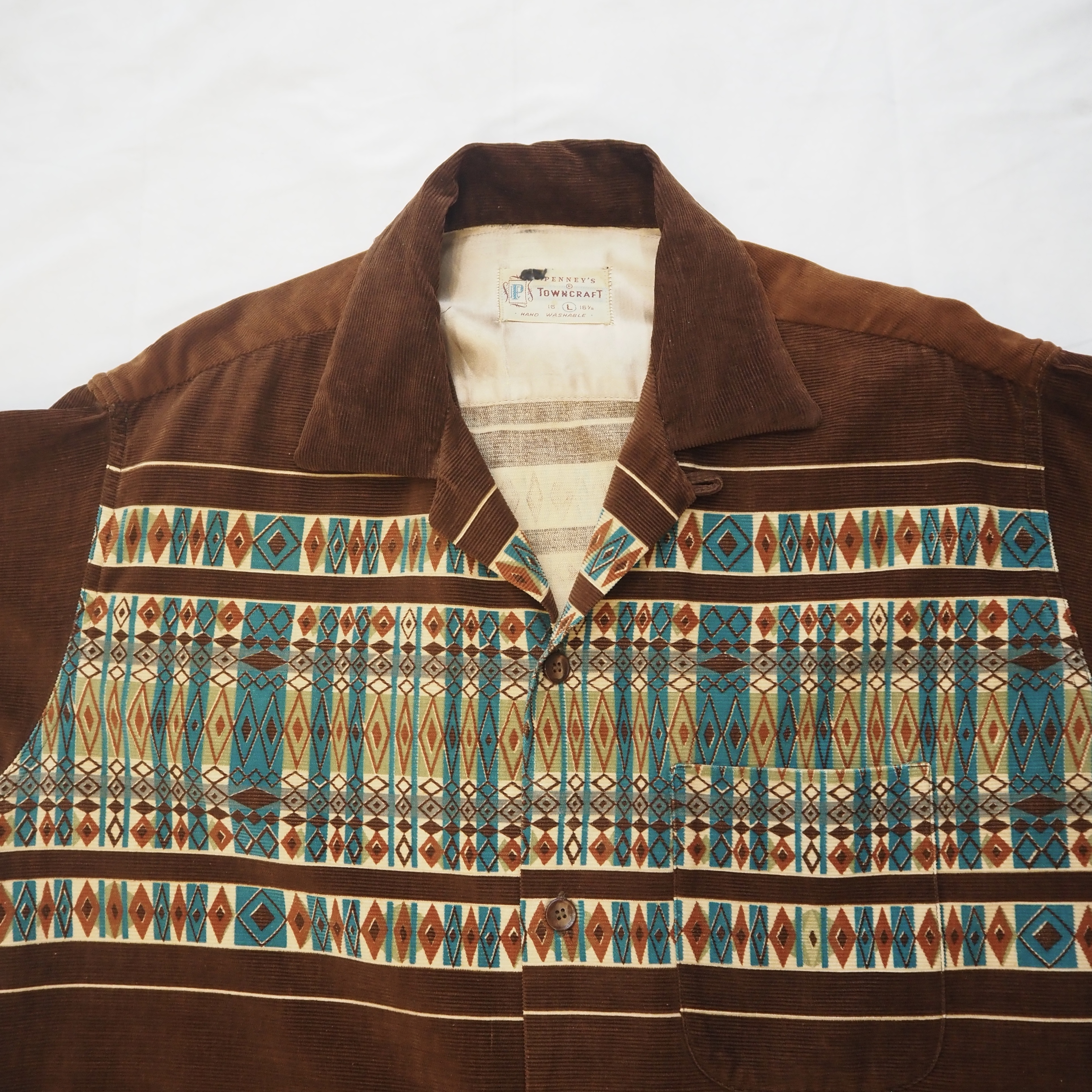 50’s Towncraft Printed Corduroy Shirt の画像 6