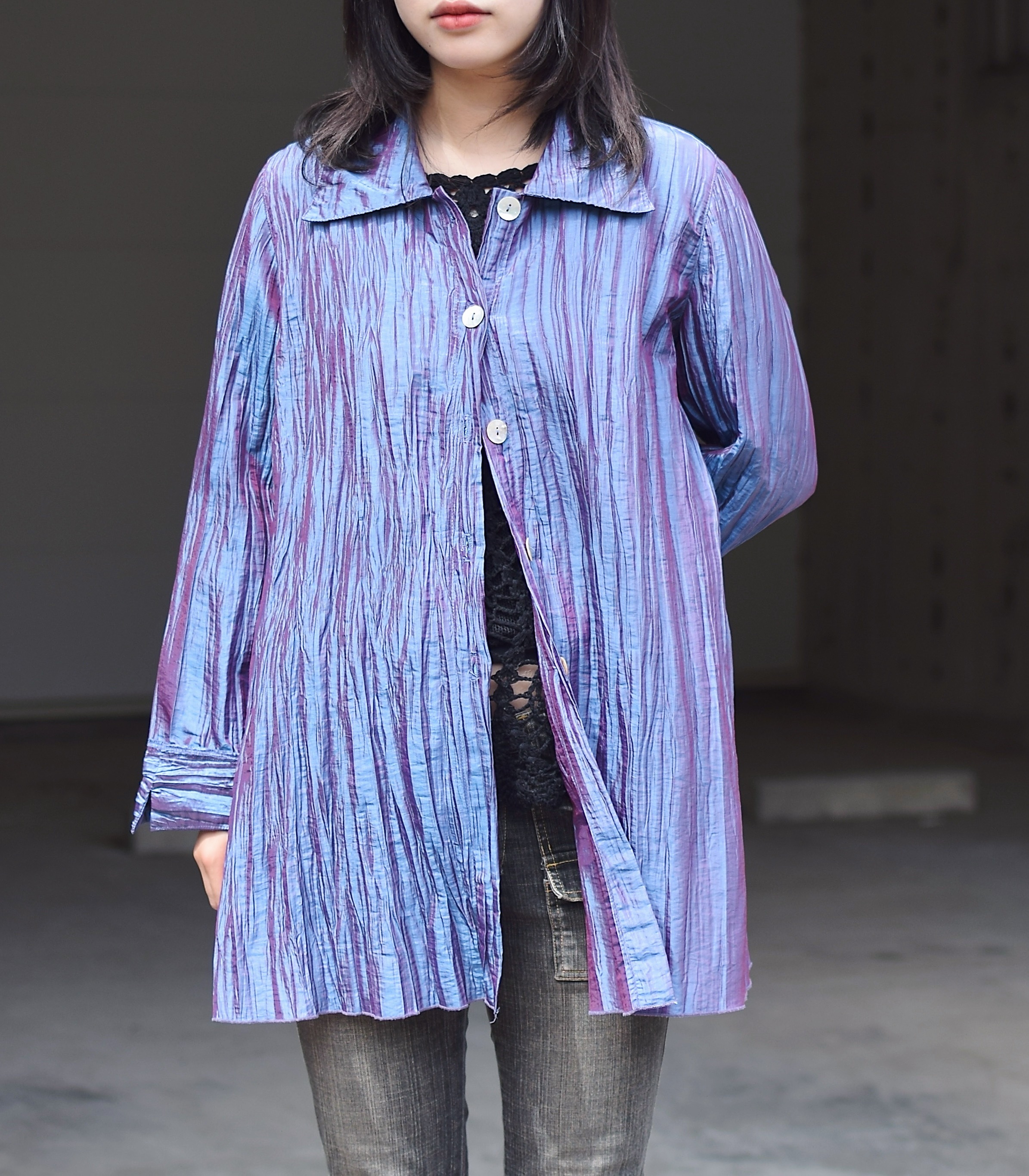 Vintage 80〜90's【MOON LIGHT】Wrinkled Shirt の画像 3