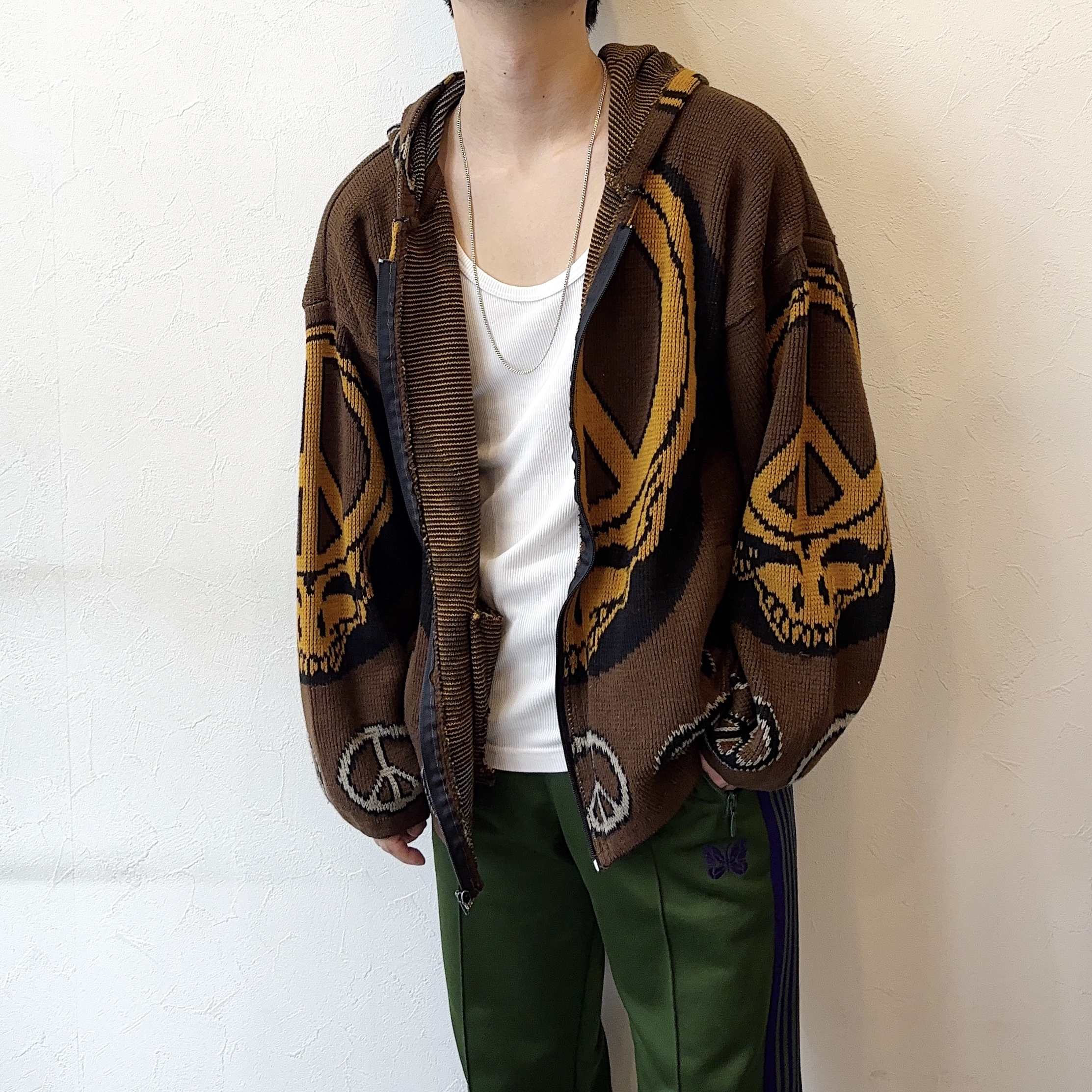 Vintage 90's "Grateful Dead" Zip-up Knit Hoodie の画像 3