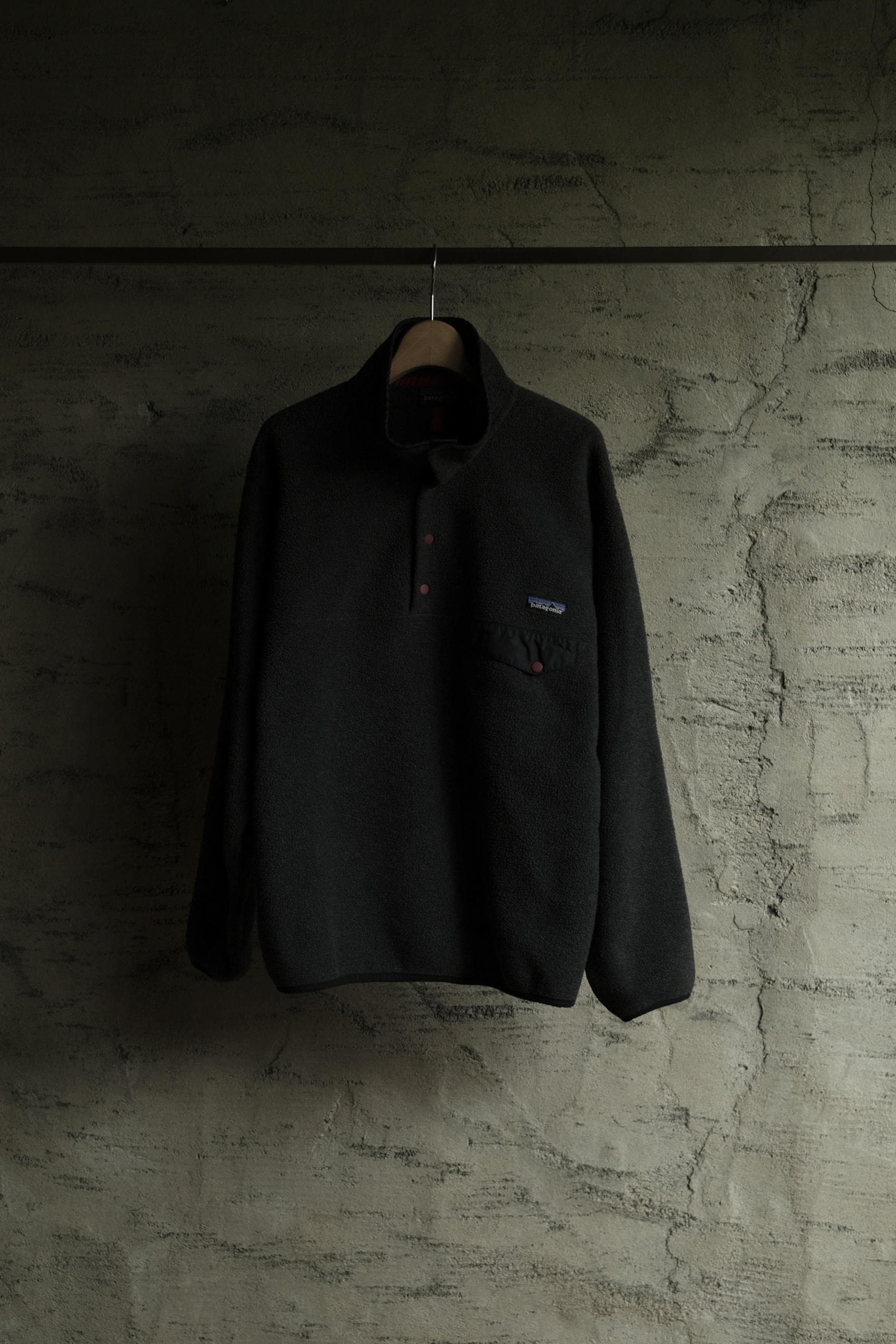 Utah／00' "patagonia"synchilla fleece snap-tee／gray