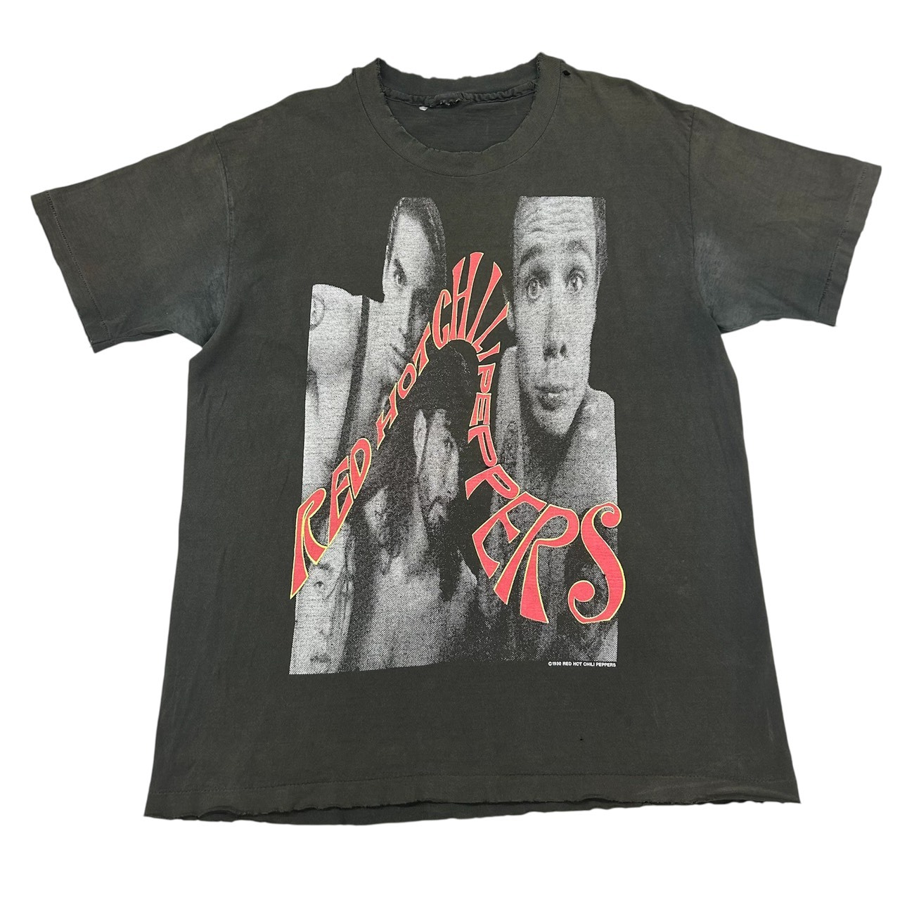 Red Hot Chili Peppers 1990 Curving Logo Member Portrait Fits XL