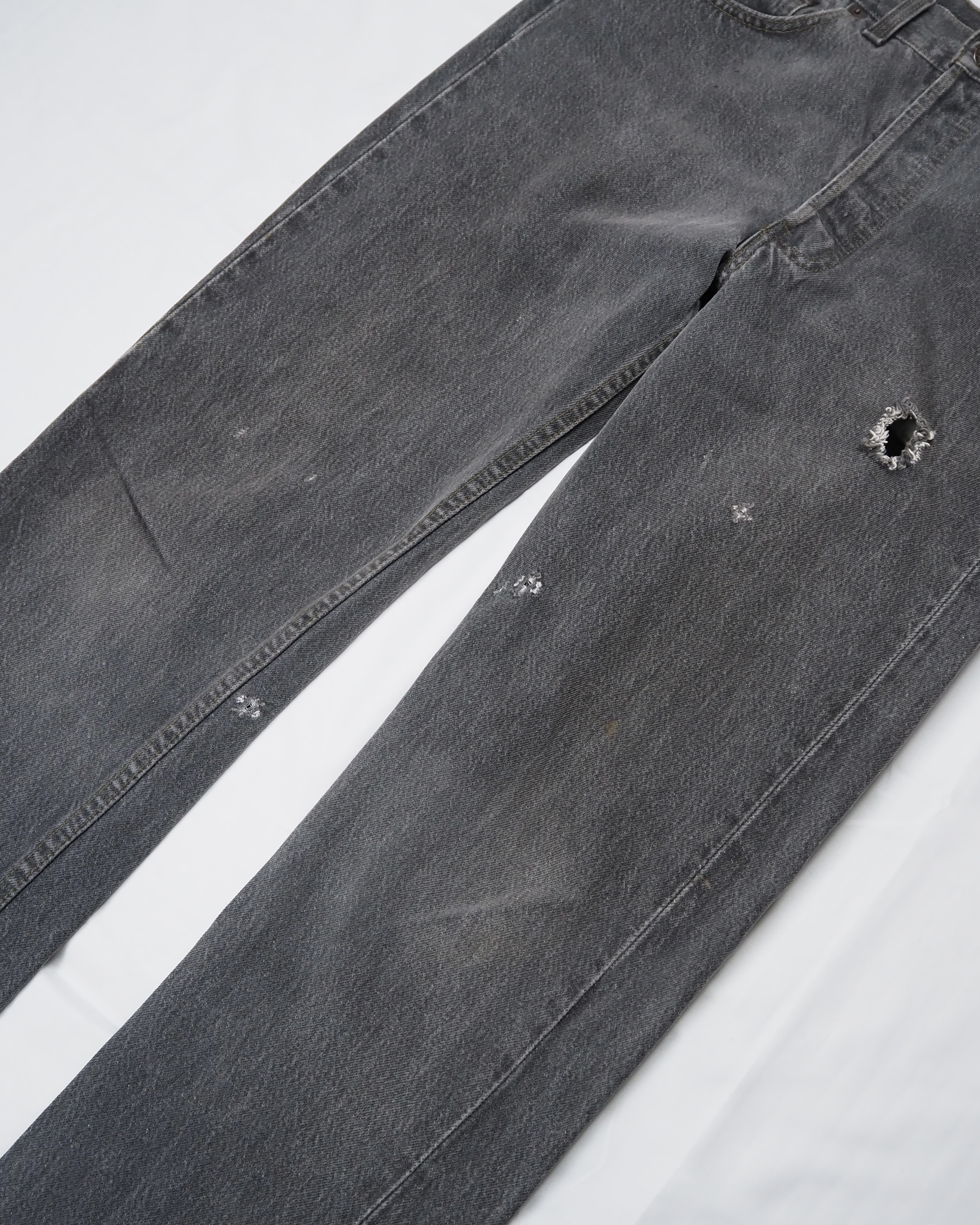 90’s Levi’s 501 先染めブラックデニム 31×30 の画像 6