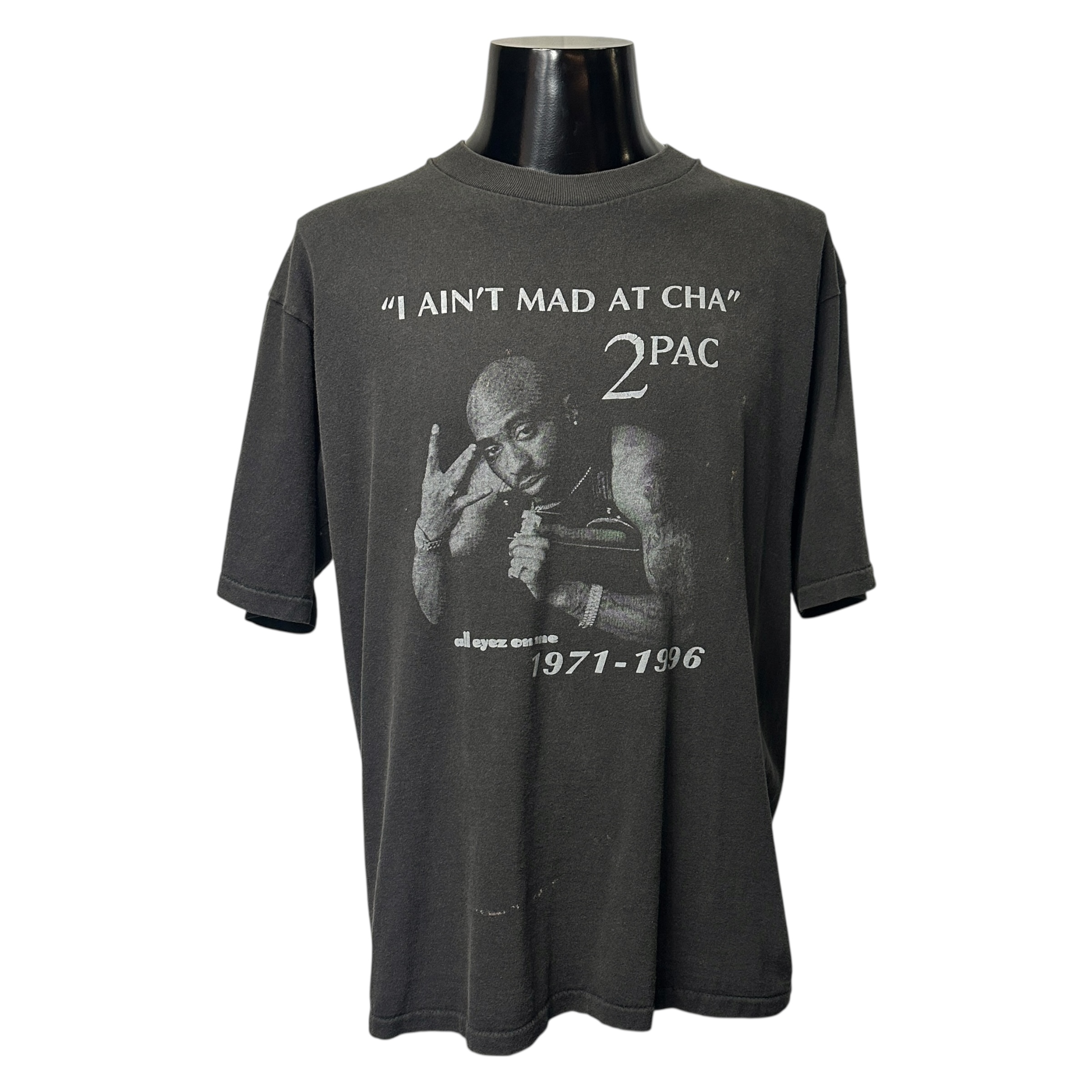 【2PAC】2パック I AIN’T MAD AT CHA ALL EYEZ ON ME 90’s Vintage Tシャツ XL相当