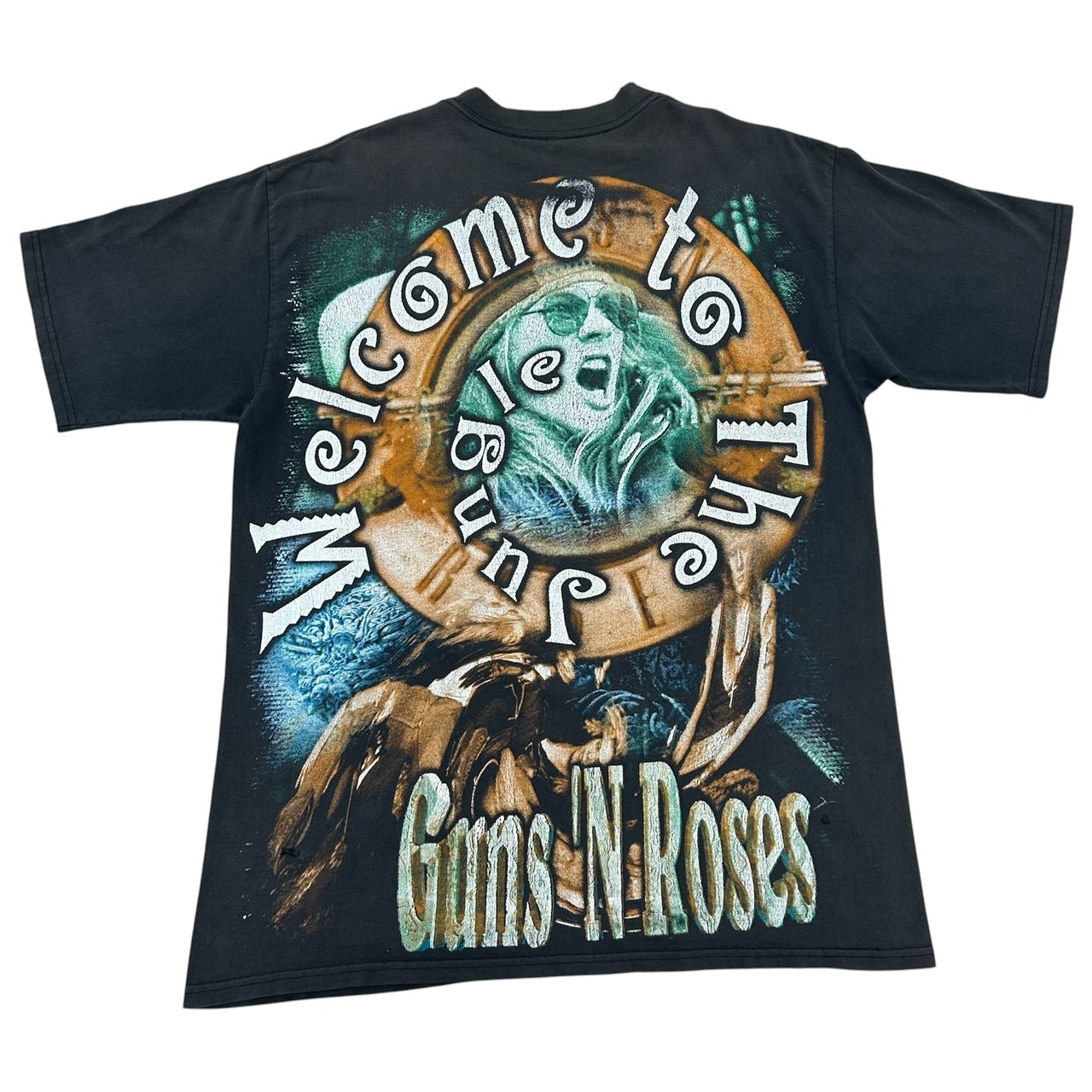 Guns N' Roses ガンズ・アンド・ローゼズ “Live Photo” ブートレグTシャツ ブラック / Fits XL の画像 2