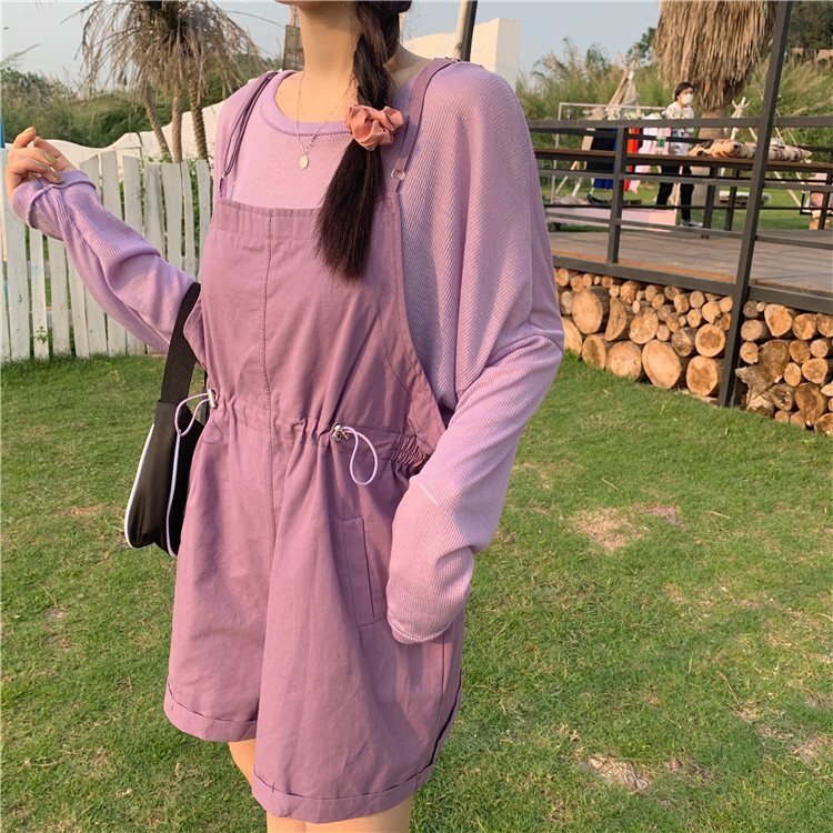サロペット ツナギ キャミ パンツ シンプル 韓国 双子コーデ 412 Sweetly サロペット ツナギ キャミ パンツ シンプル 韓国 双子コーデ 412 Sweetly