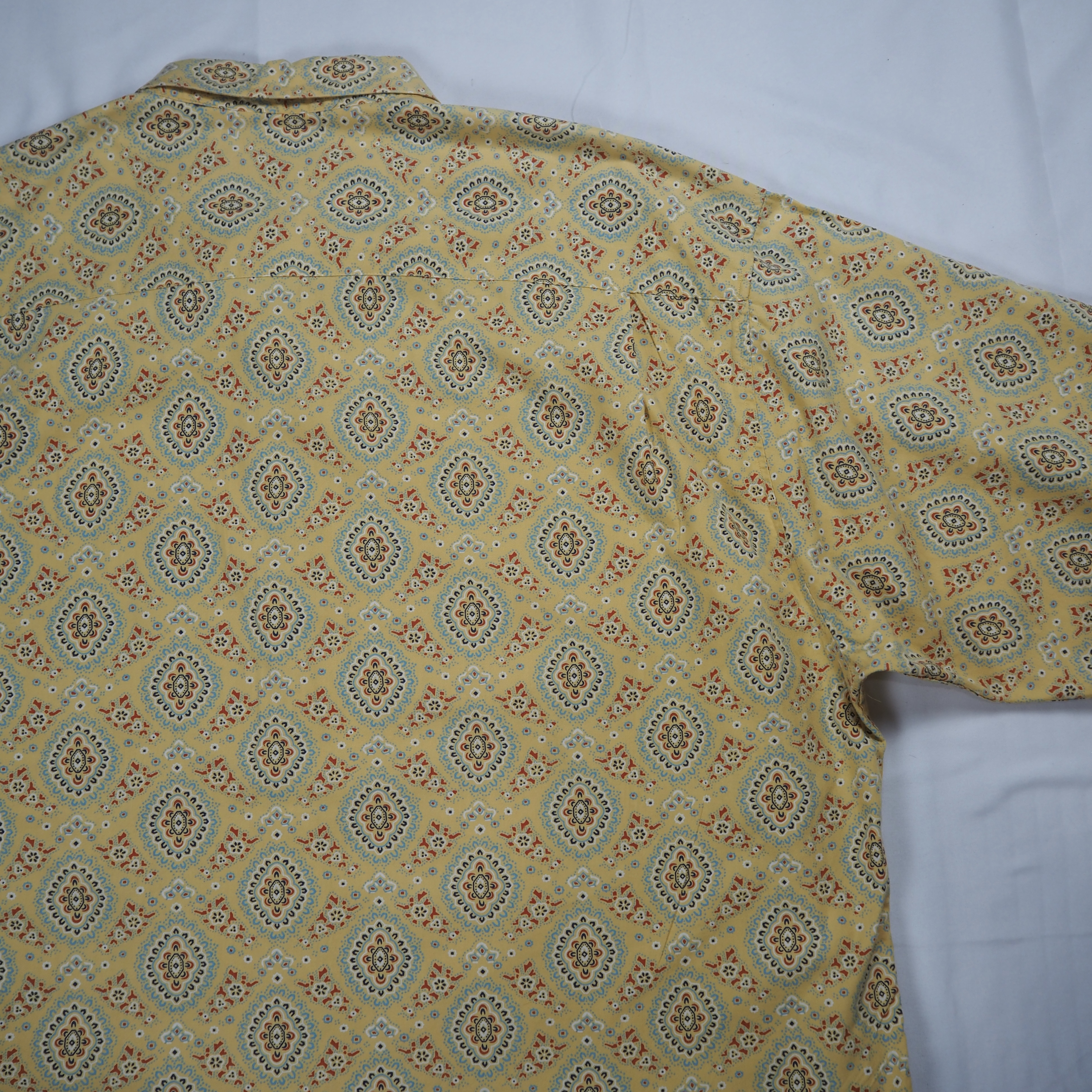 90’s OLD GAP コットンシャツ XL イエロー の画像 16