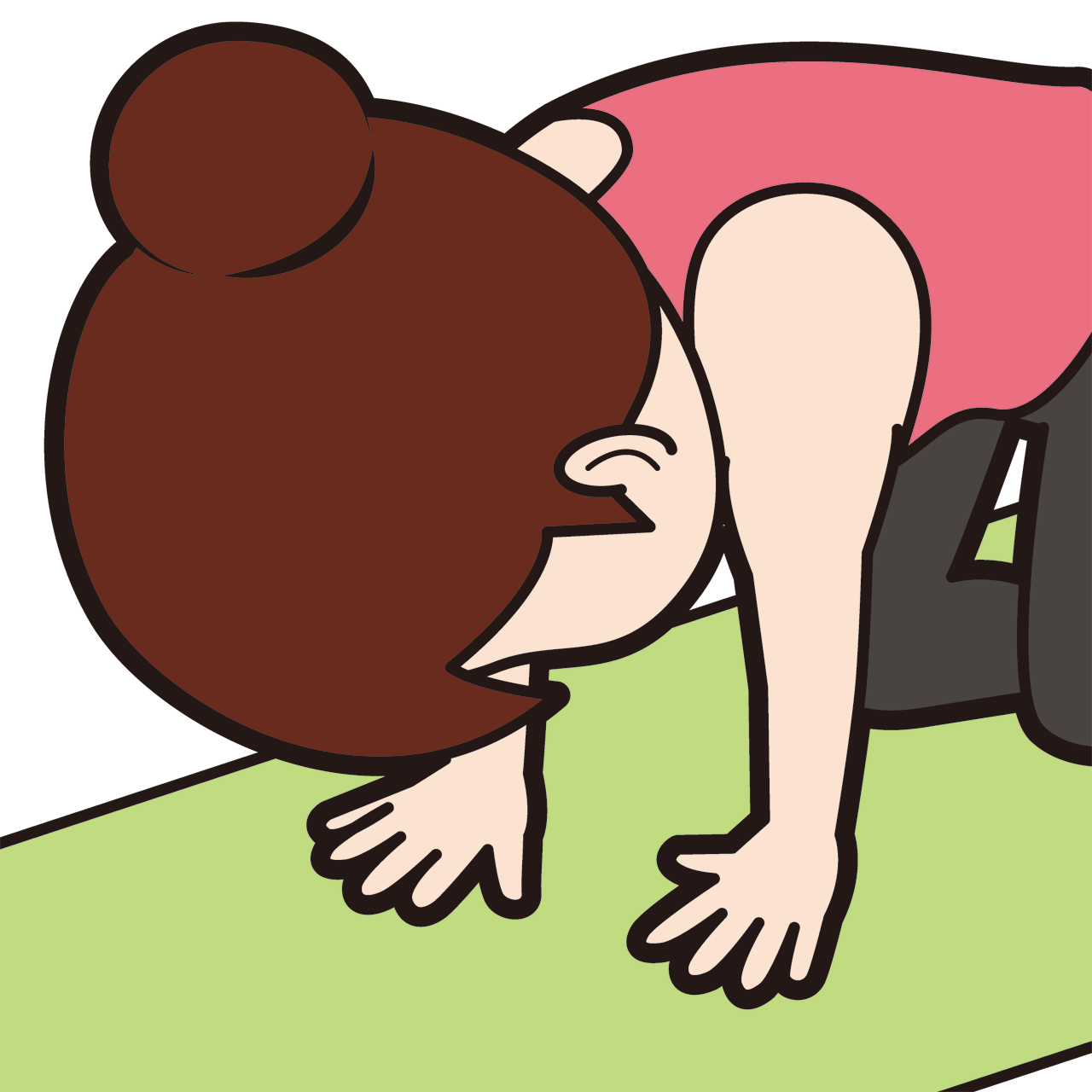 挫折する女性ヨギ Sozaido