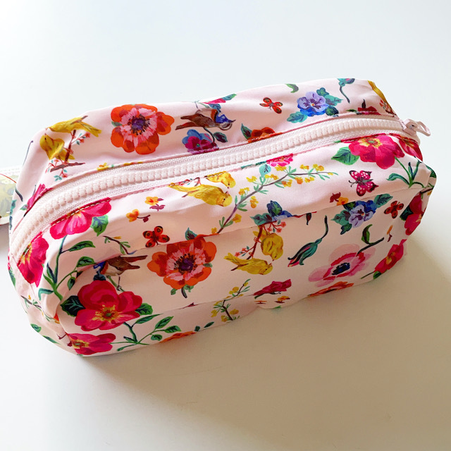Nathalie Lete Oblong Pouch Flower Birds ナタリーレテ ポーチ バード 花柄 鳥 Yay Design Household Goods