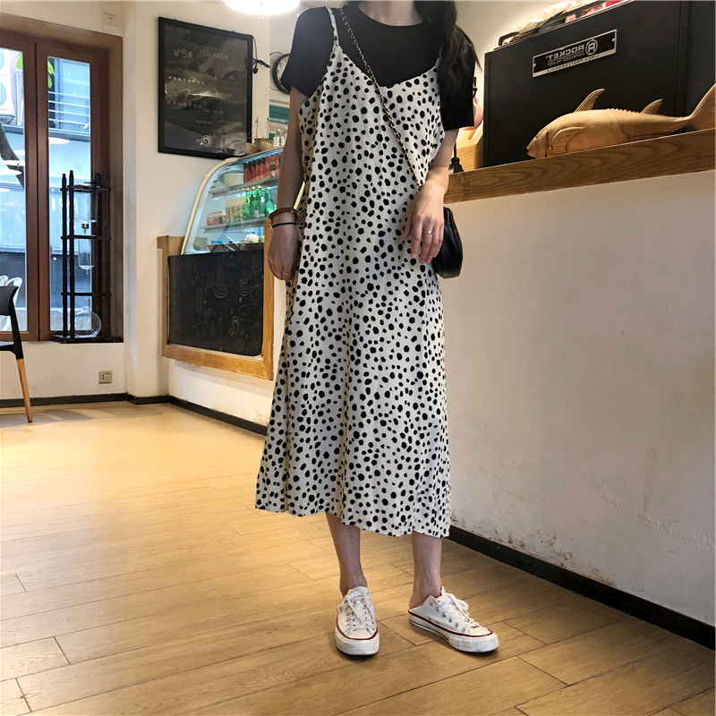 ワンピース ジャンパースカート セットアップ Tシャツ ロング アニマル柄 ドット ジャンスカ ロング 重ね着 ママ 学生 カジュアル ゆったり 大きいサイズ 半袖 Db0155 Dbstyle 海外アパレル 韓国ファッション ワンピース ジャンパースカート セットアップ Tシャツ ロング アニマル柄 ドット ジャンスカ ロング 重ね着 ママ 学生 カジュアル ゆったり 大きいサイズ 半袖 Db0155 Dbstyle 海外アパレル 韓国ファッション