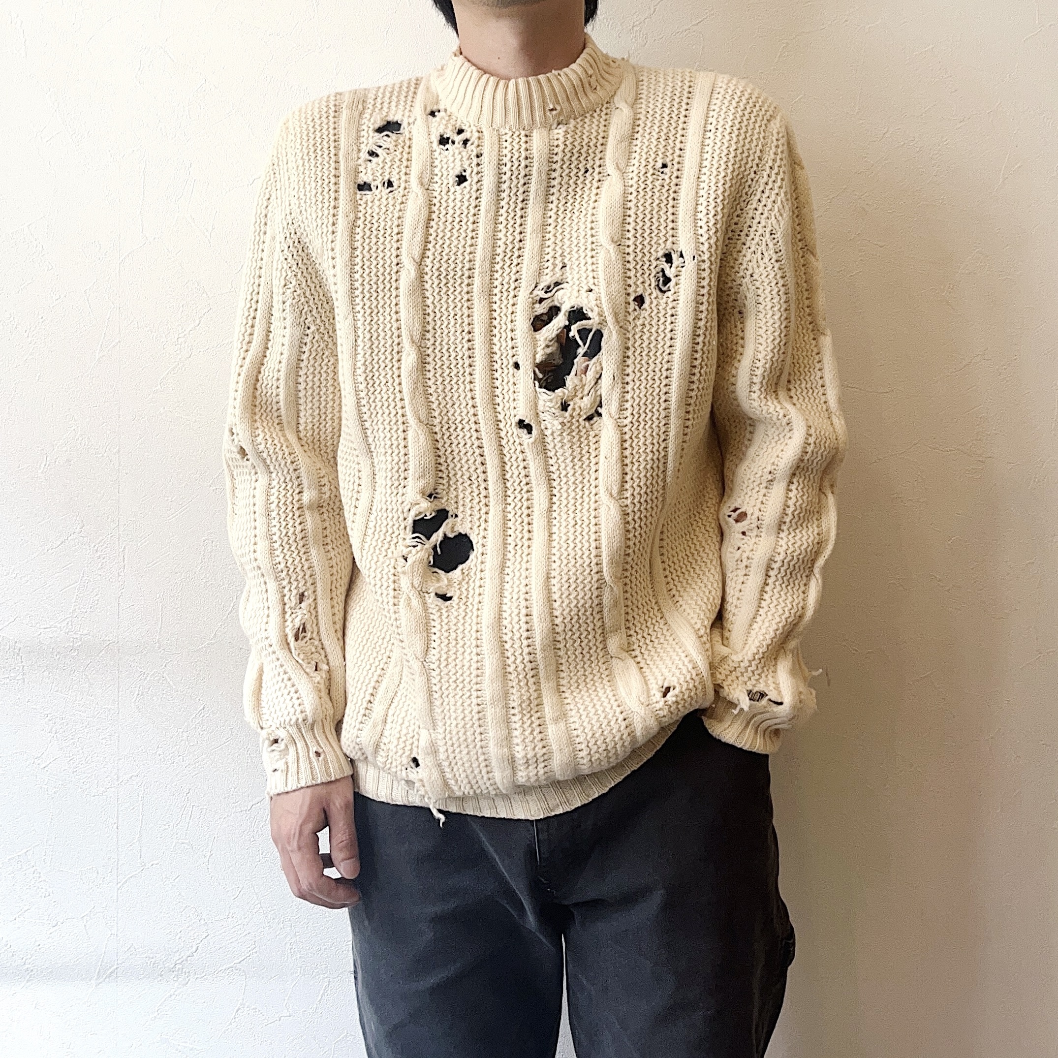 Vintage 60's【PILGRIM】Grunge Knit Sweater の画像 3