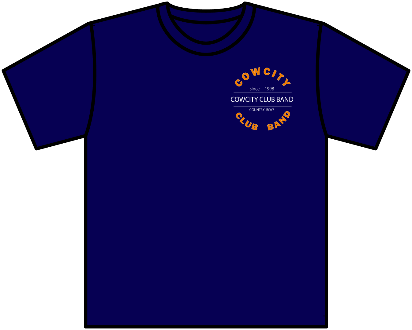 ロゴtシャツ ネイビー Cowcity Club Band Goods Shop ロゴtシャツ ネイビー Cowcity Club Band Goods Shop