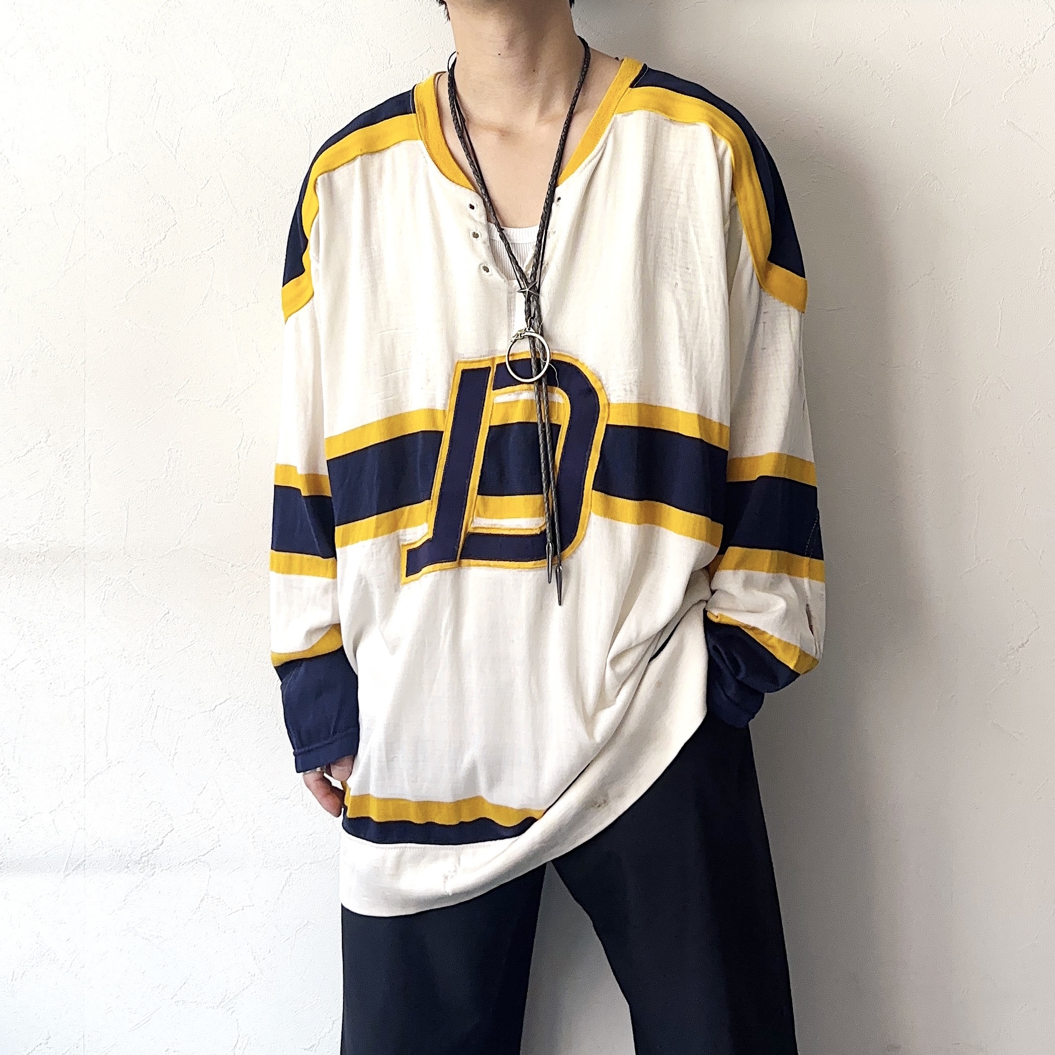 Vinntage 80's【Rawlings】Grunge Hockey Shirt の画像 3