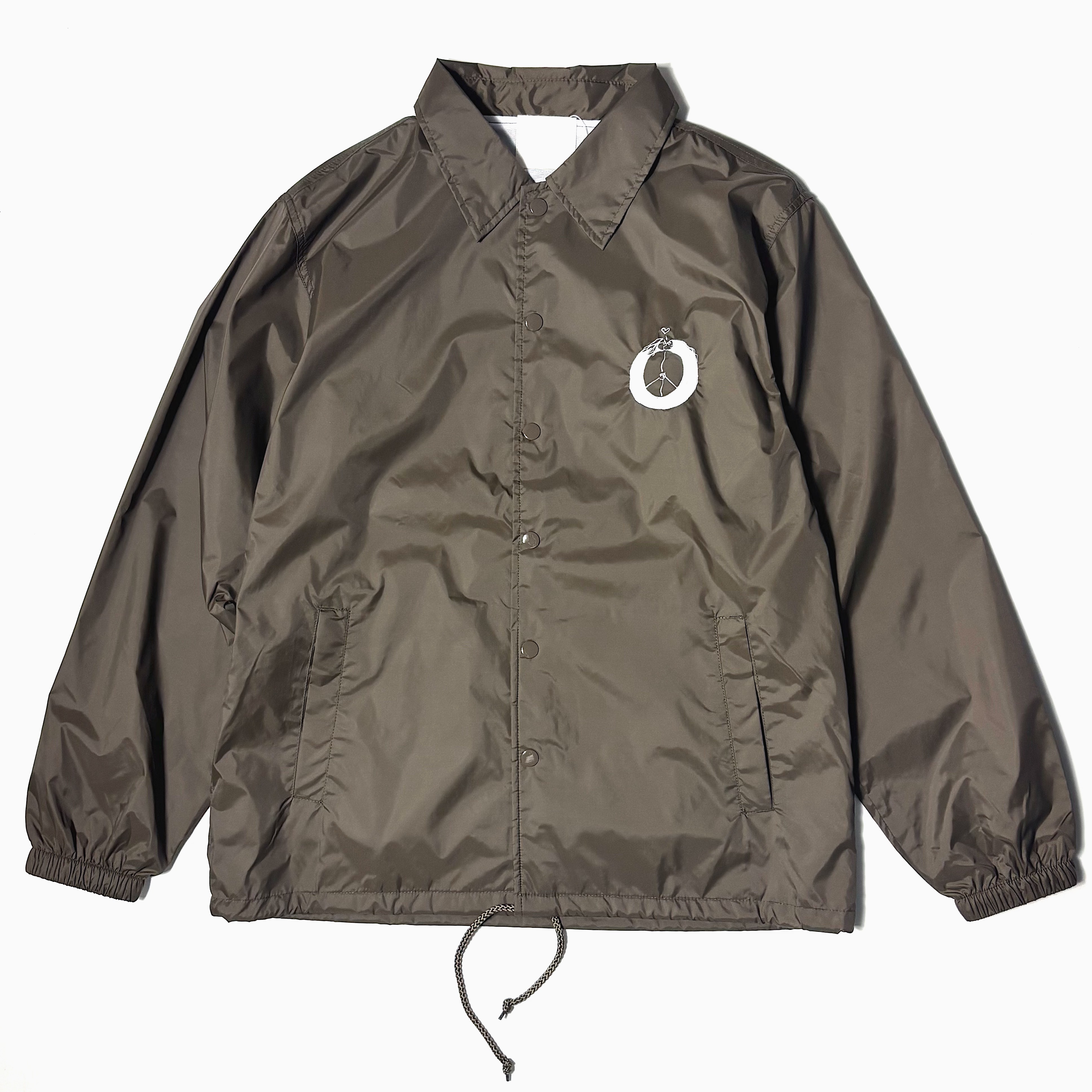 【TODAY edition】"PEACE" Coach Jacket（KHAKI） の画像 2