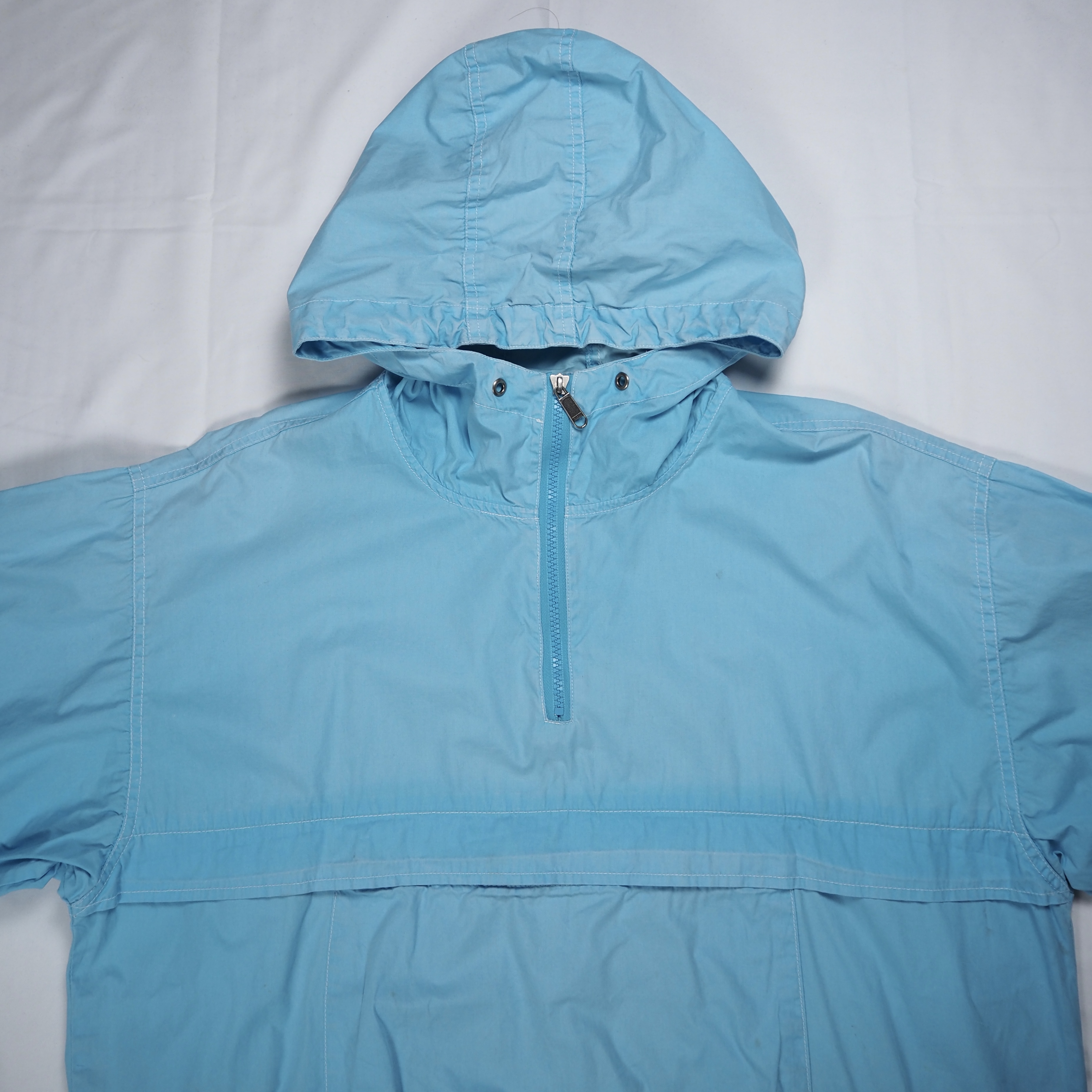 00’s OLD GAP コットンアノラックジャケット 水色 Mサイズ の画像 14