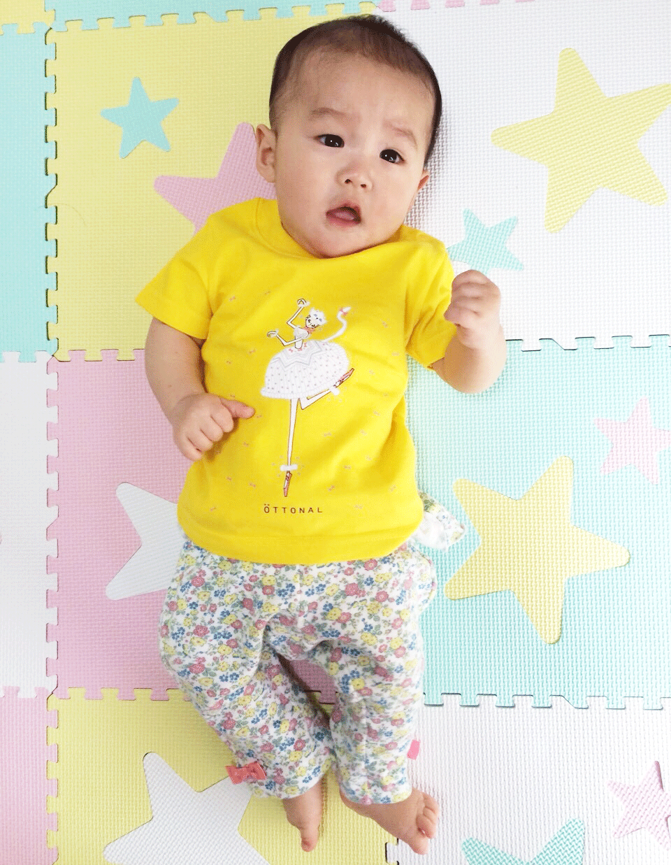白猫Tシャツ(ベビー) - 画像1