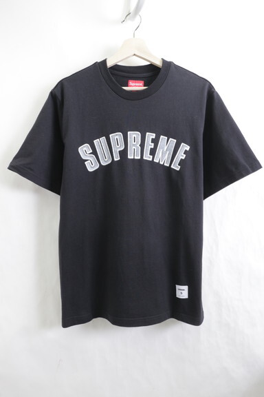 supreme t shirt black and white