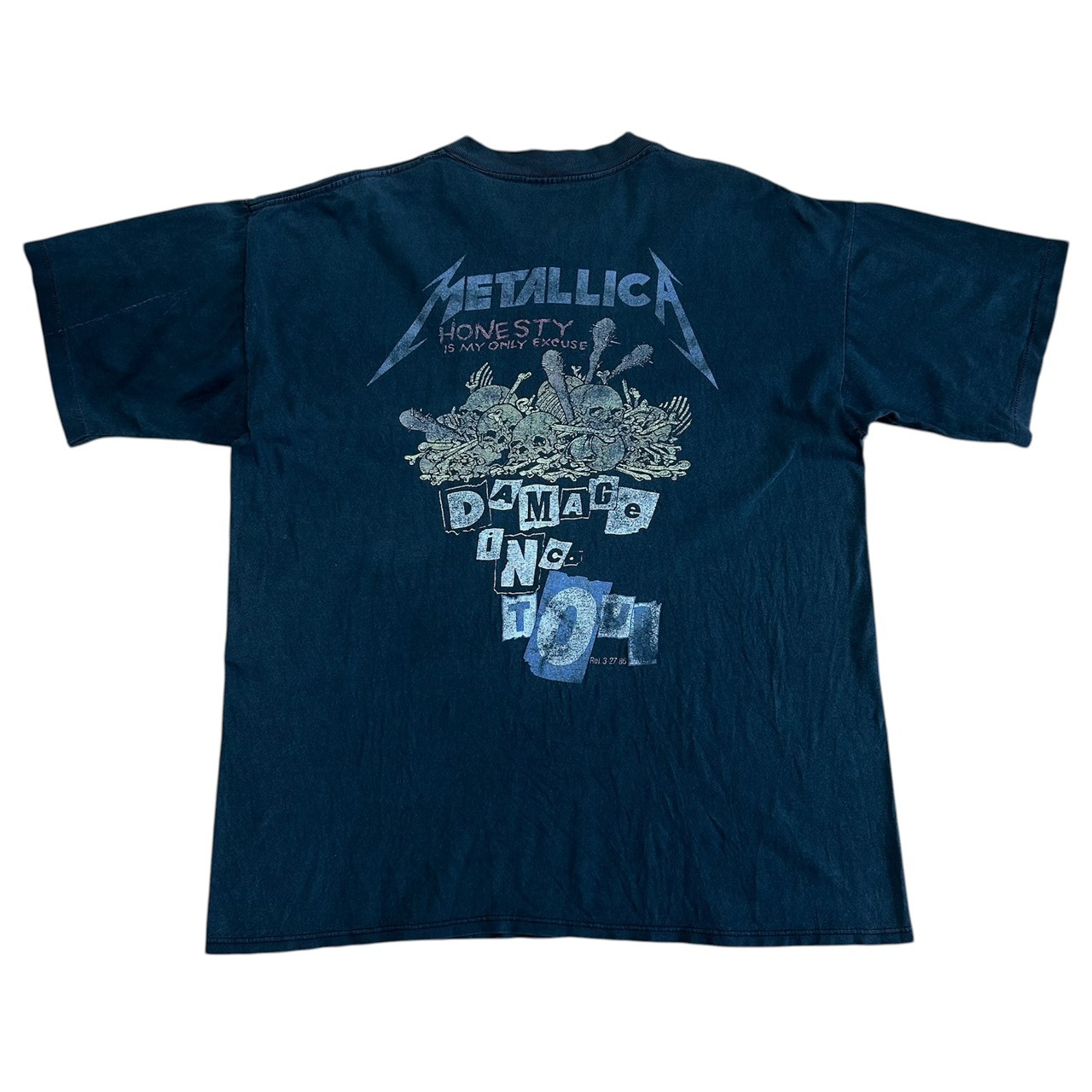 METALLICA DAMAGE INC. スカルフェード バンドTシャツ XL の画像 2