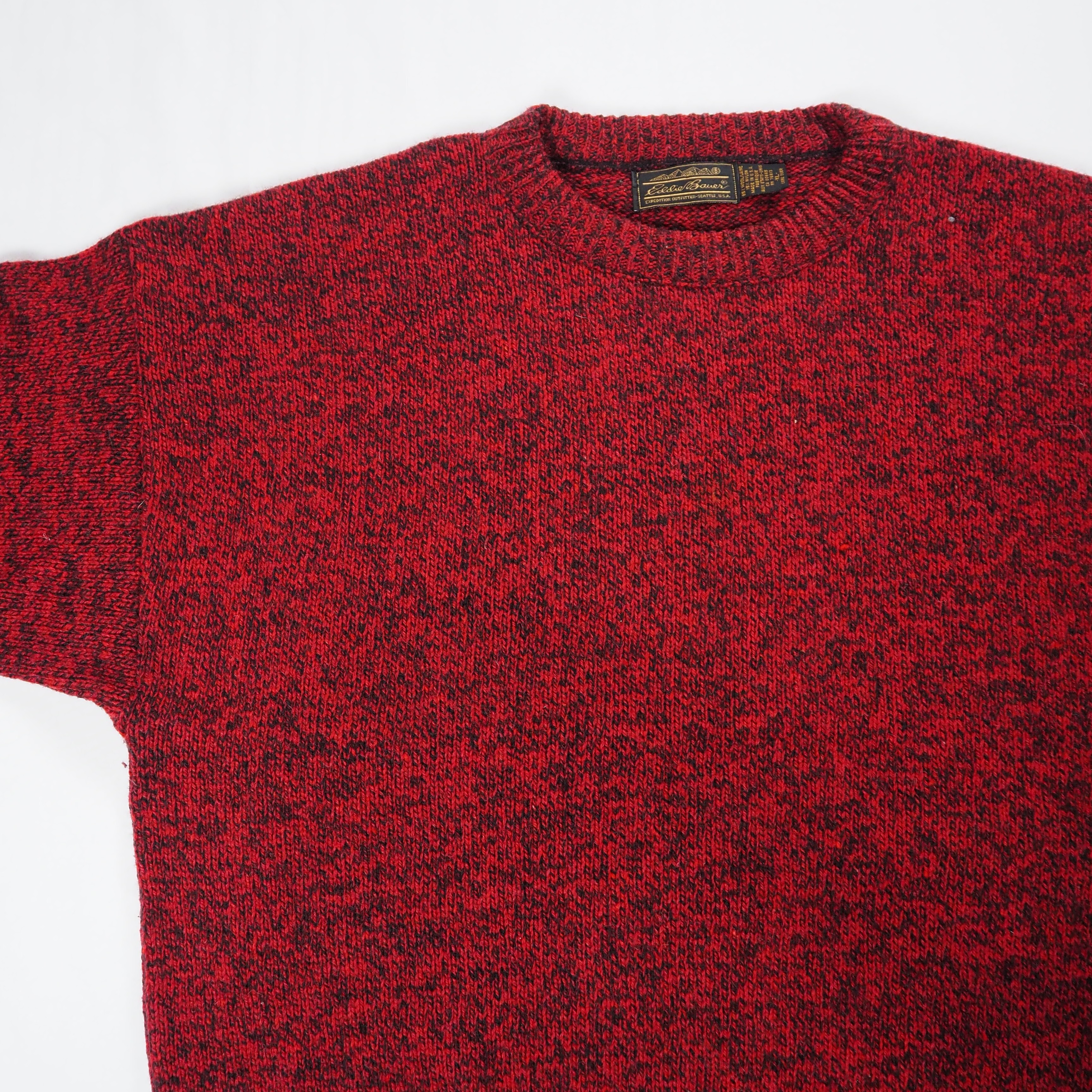 【9/23 20:00入荷】80's-90's Eddie Bauer ウールニット Lサイズ の画像 3