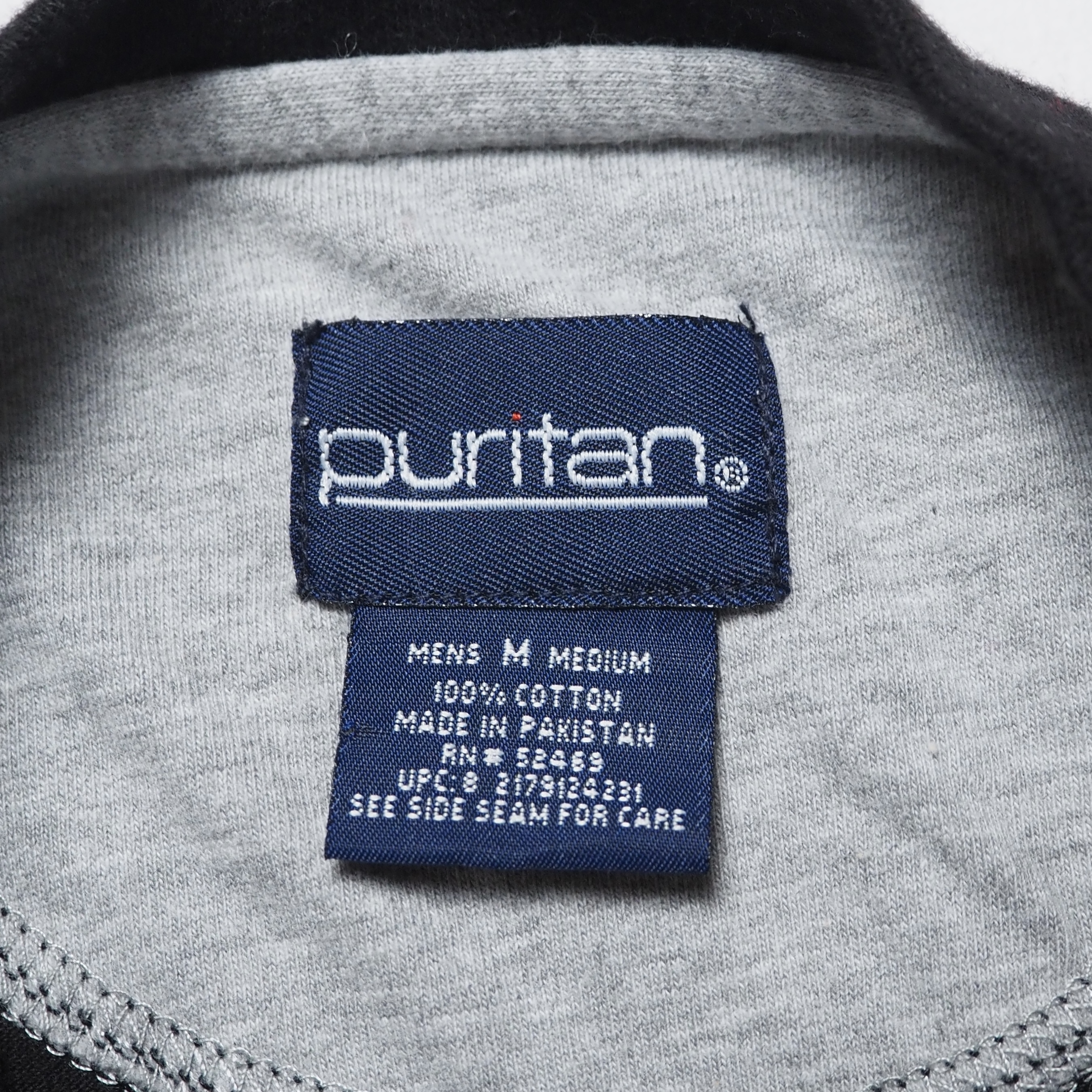Puritan ヘンリーネックロンT ブラック Mサイズ の画像 7