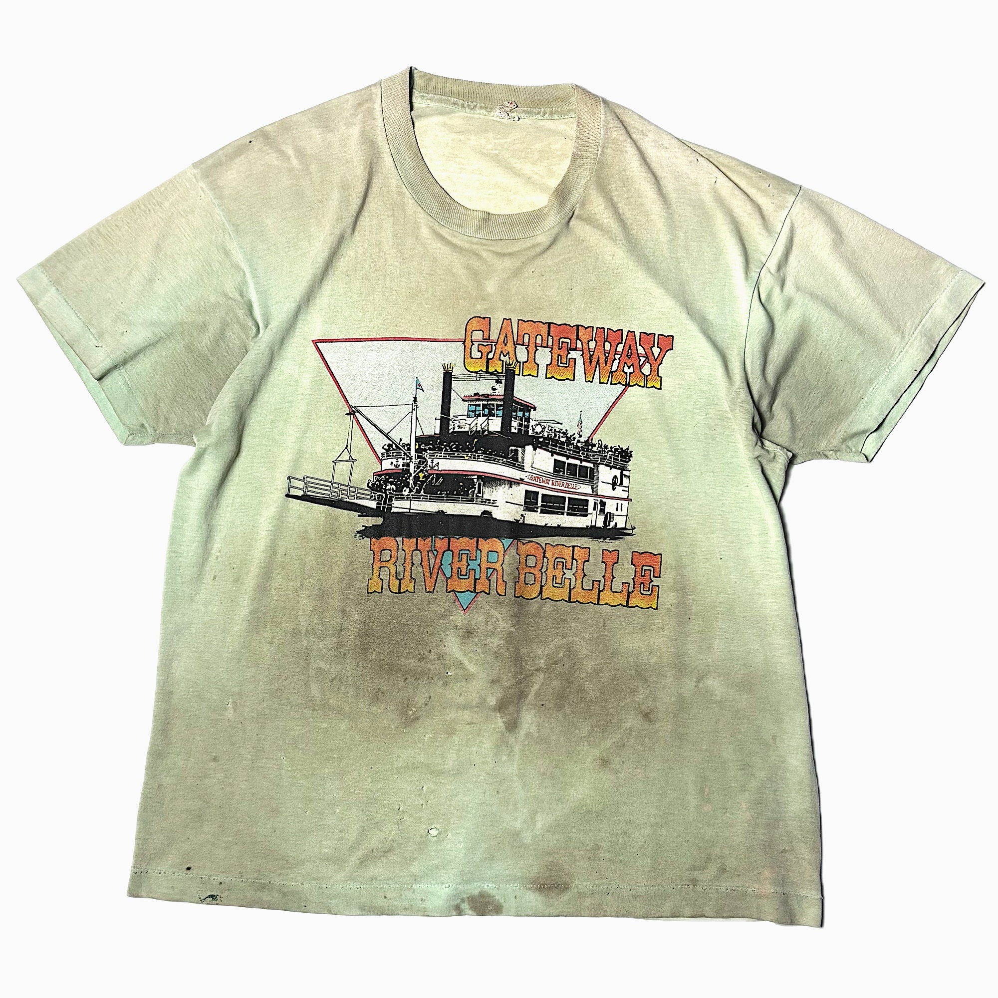 Vintage 80's【SCREEN STARS】"GATEWAY RIVER BELLE" Grunge T-shirt