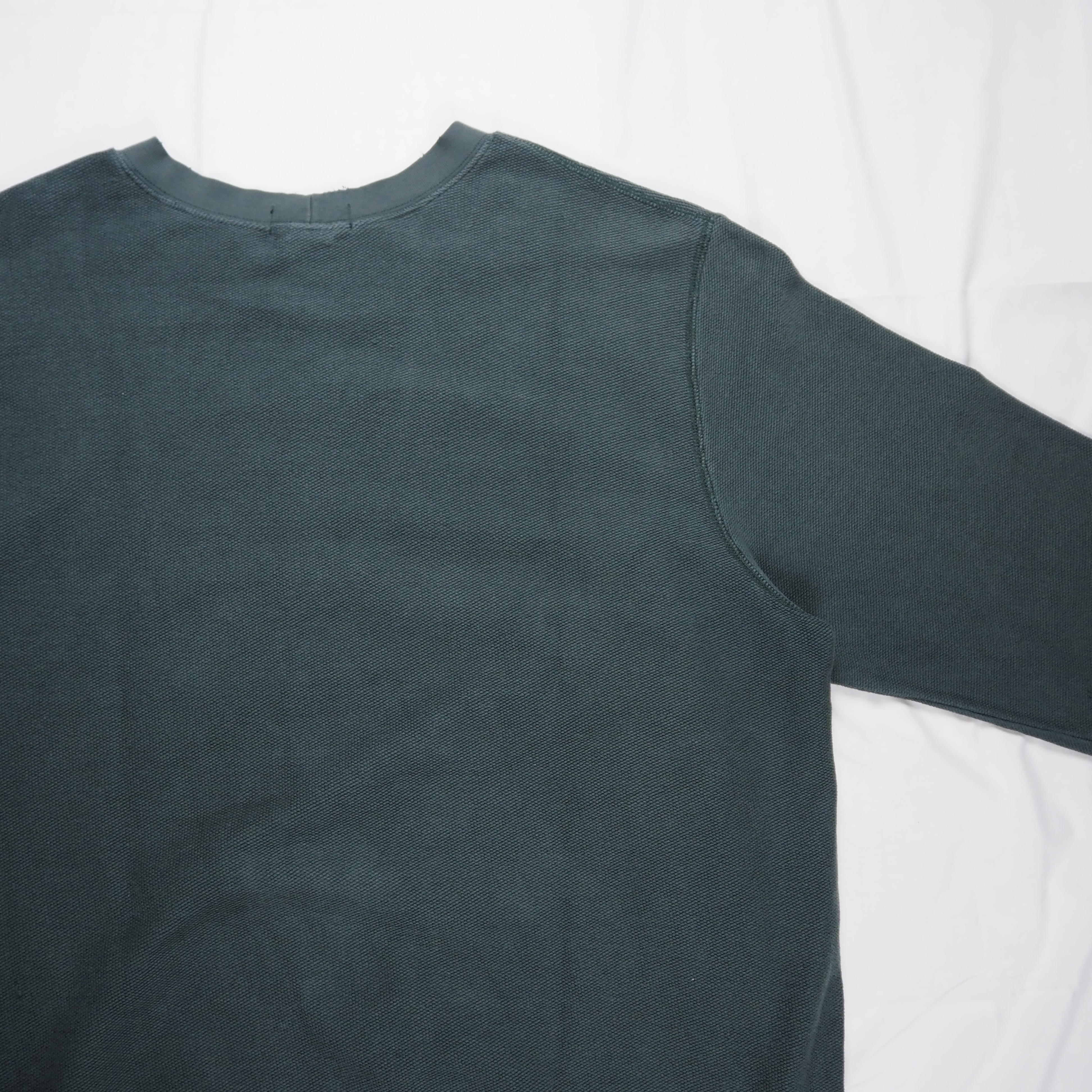 90’s Land’s End 鹿子スウェット XL グリーン の画像 12