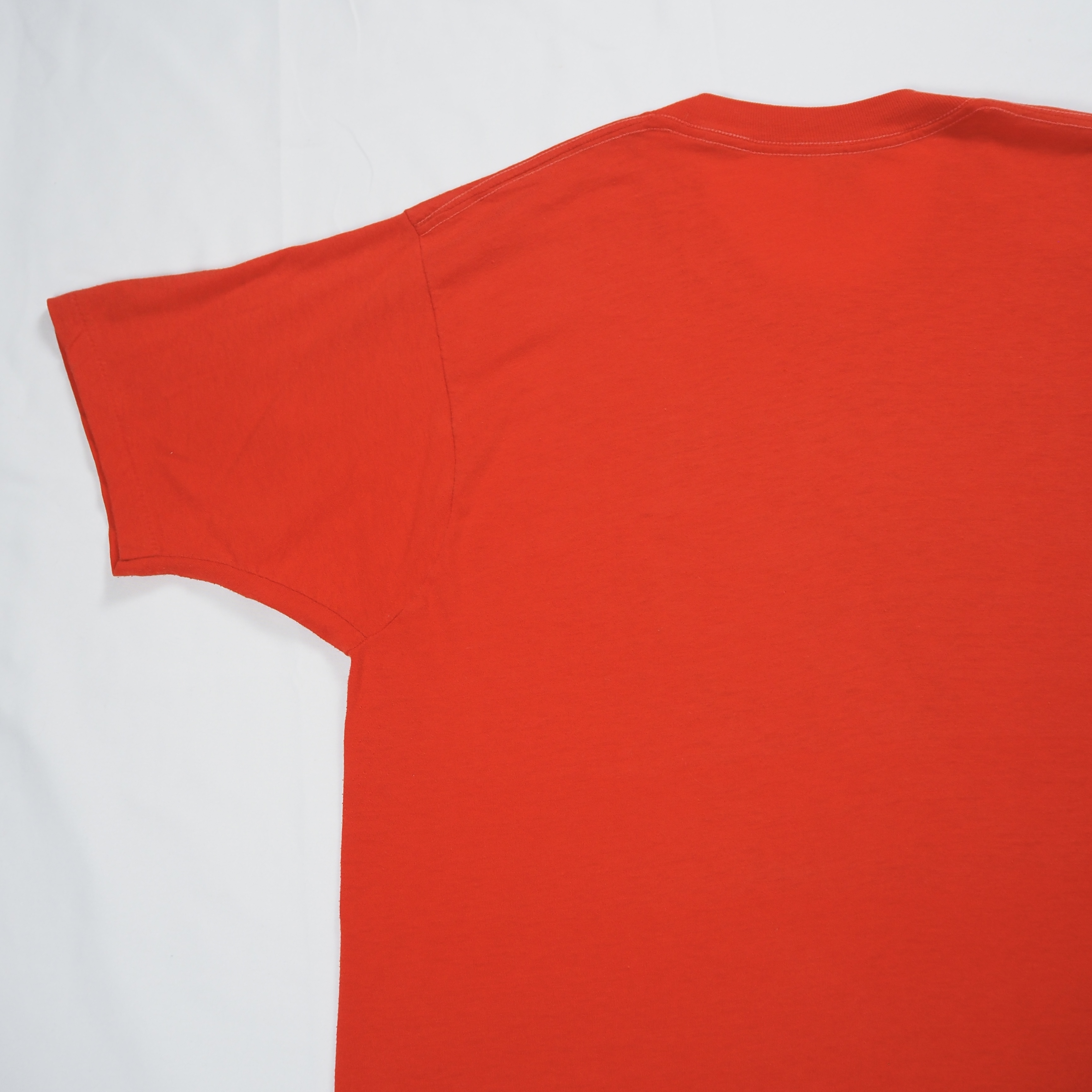 80’s スカル プリントTシャツ XL レッド の画像 14