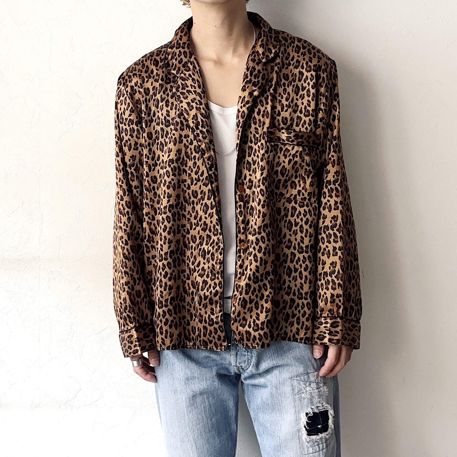 Vintage Leopard Pajama Shirt の画像 3