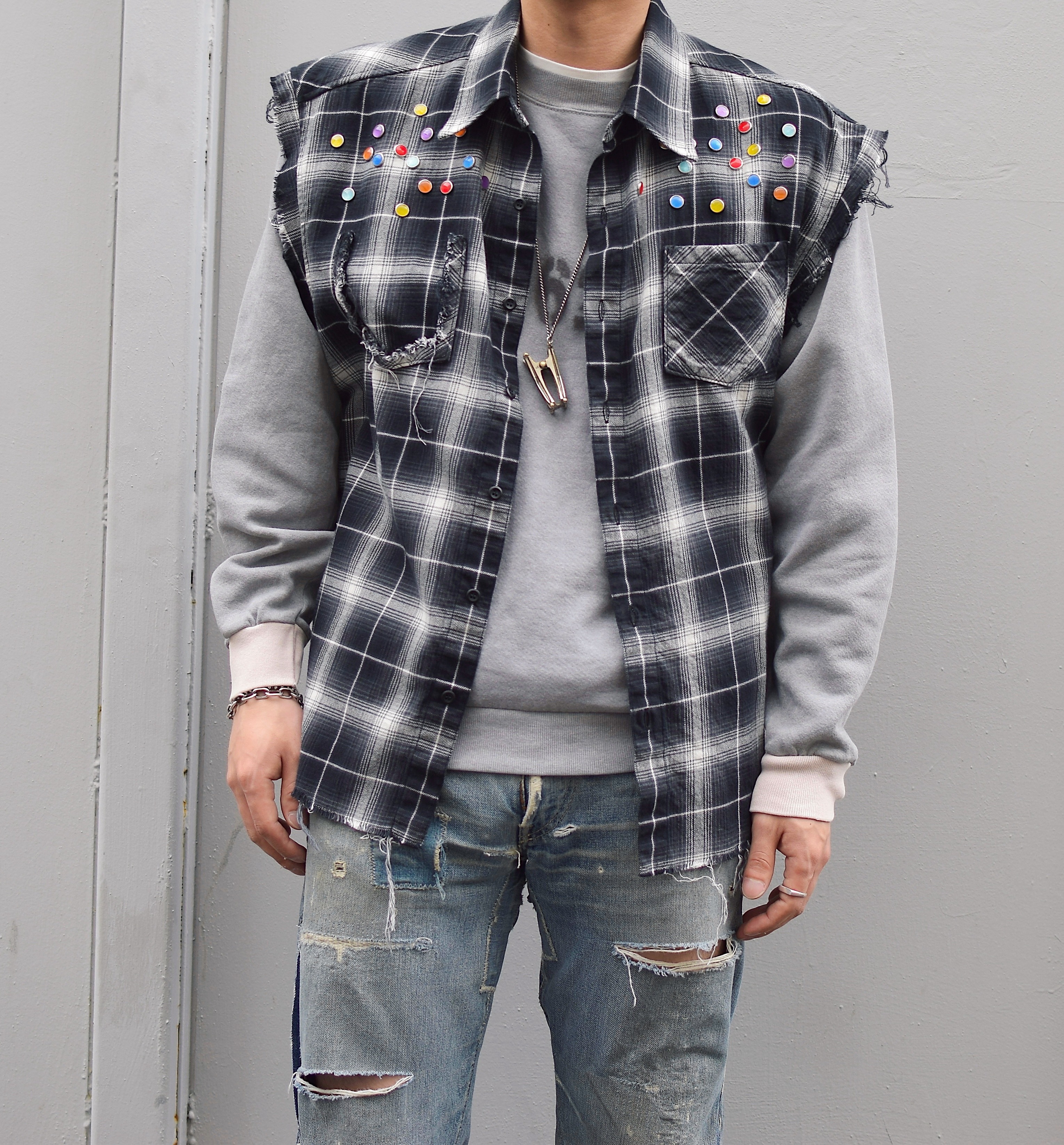 【Rafu】Vest（BLACK） の画像 3