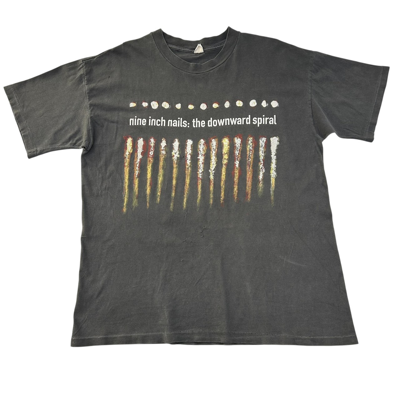 EURO 90s Nine Inch Nails “The Downward Spiral” Shredder T-Shirt Vintage NIN Fits XL の画像 2