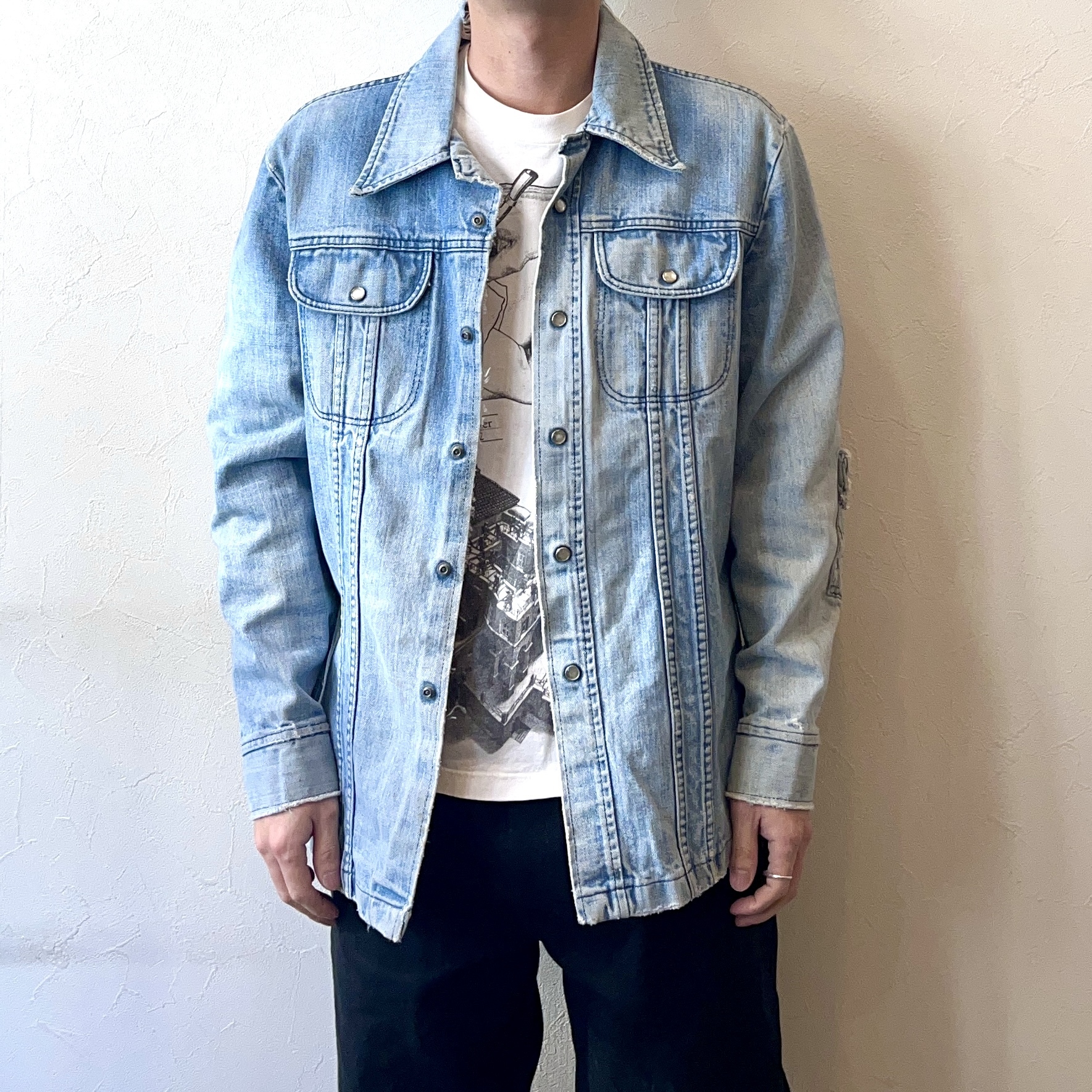 Vintage 70〜80's Grunge Denim Jacket の画像 3