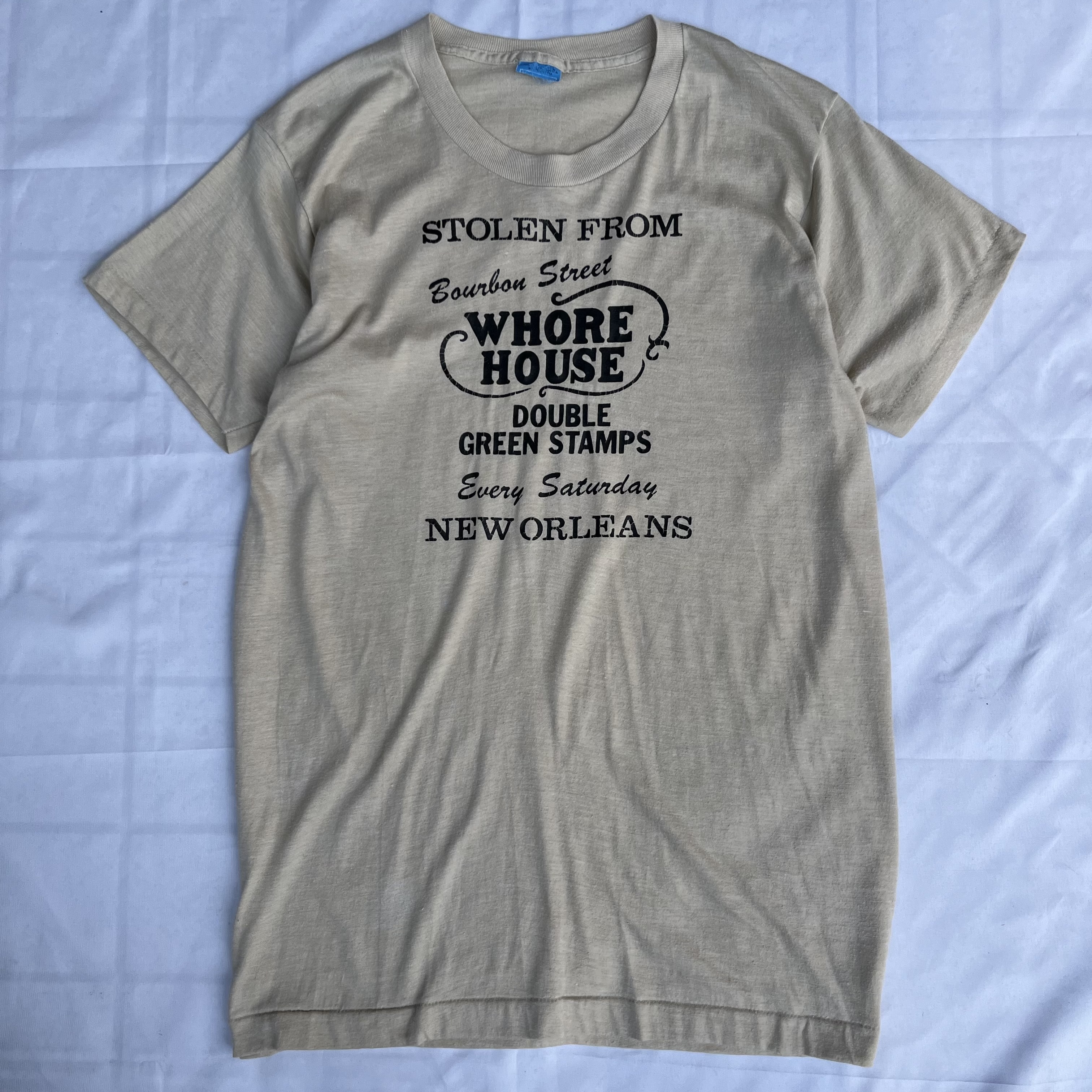 80’s〜 Print Tee “Stolen From WHORE HOUSE”