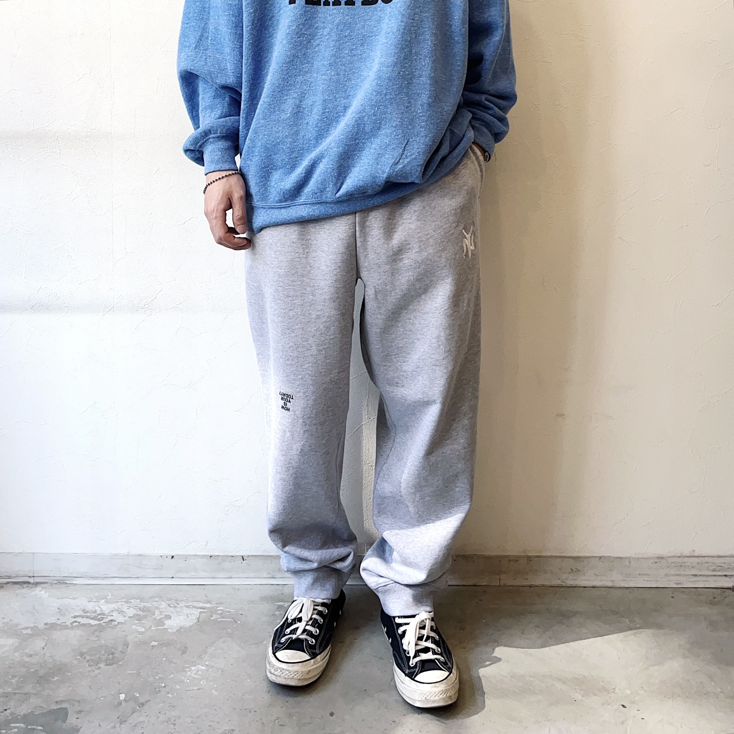 【TODAY edition】NY Pile Sweat Pants（GRAY） の画像 3
