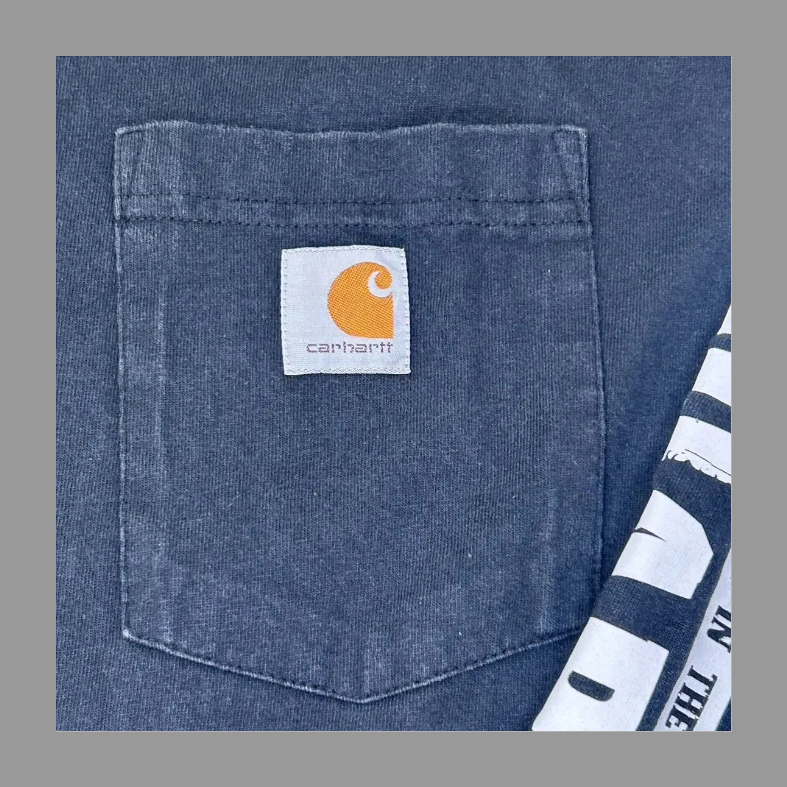 カーハート Carhartt 長袖Tシャツ ワンポイント ロゴ 大きいサイズ 袖プリント 2XL の画像 4