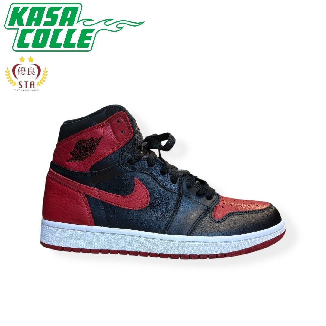 【NIKE】ナイキ AIR JORDAN 1 RETRO HIGH OG “Bred/Black Red” エアジョーダン1 レトロ ハイ OG ブラック×レッド 26.5㎝