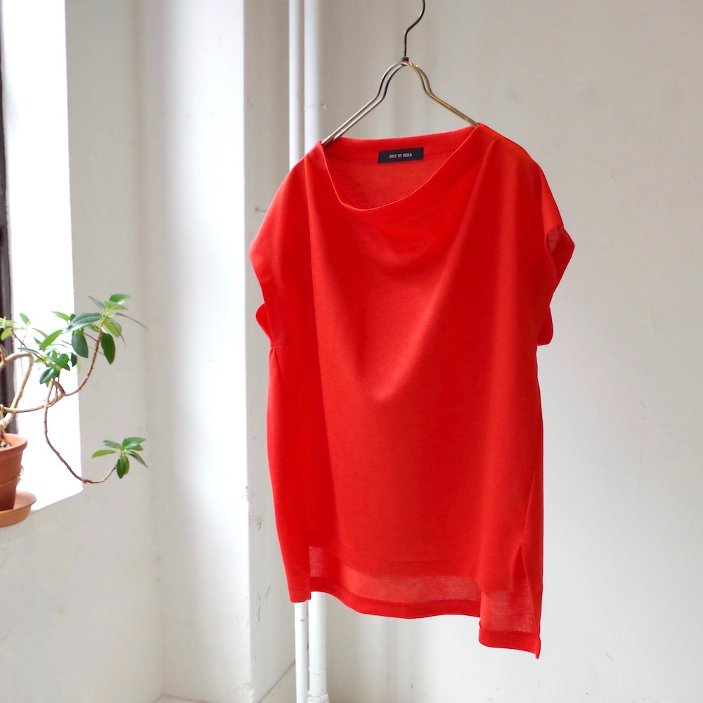 サイドスリット フレンチスリーブtシャツ Akka Em Studio アッカエムスタジオ サイドスリット フレンチスリーブtシャツ Akka Em Studio アッカエムスタジオ