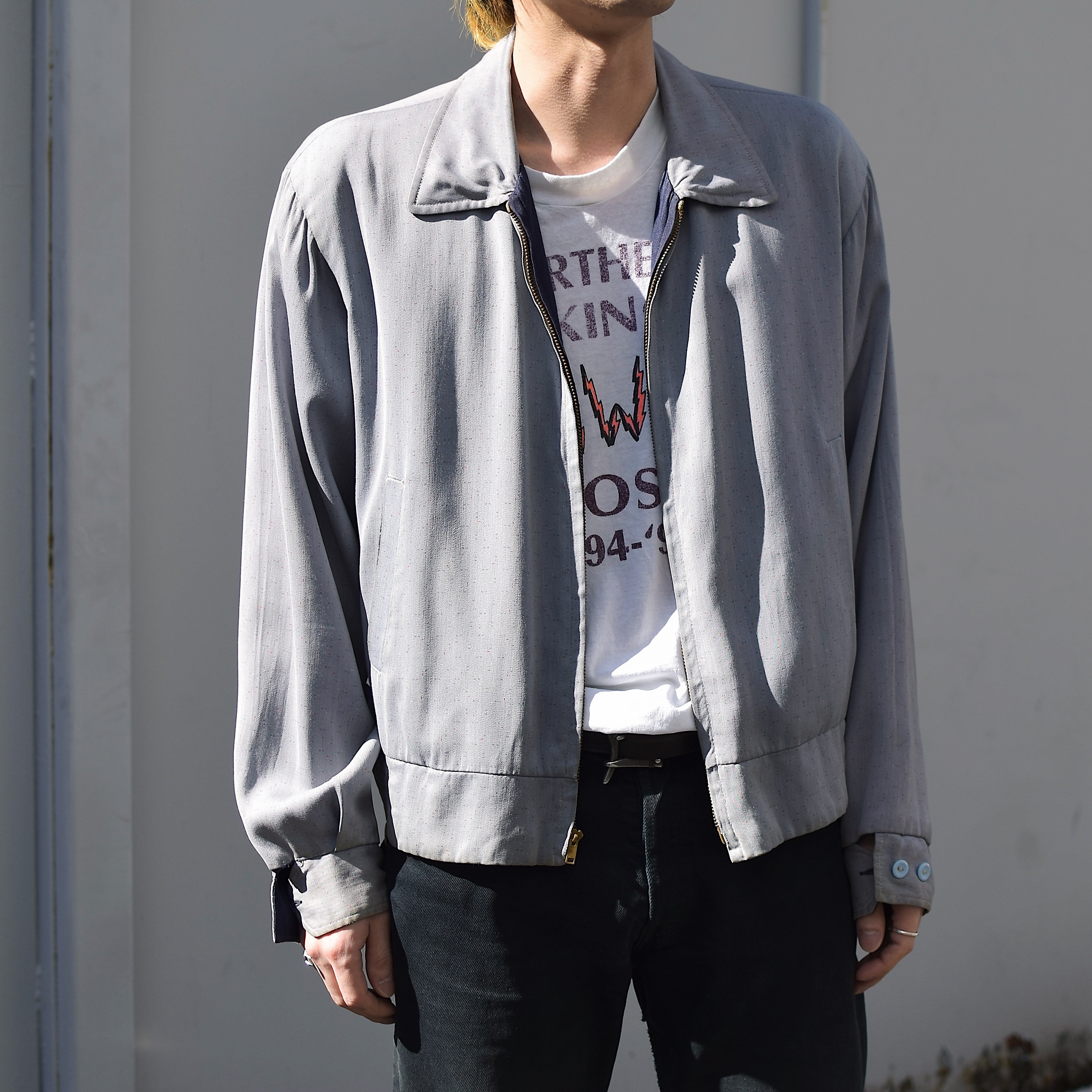 Vintage 50's Reversible Rayon Gabardine Jacket の画像 6