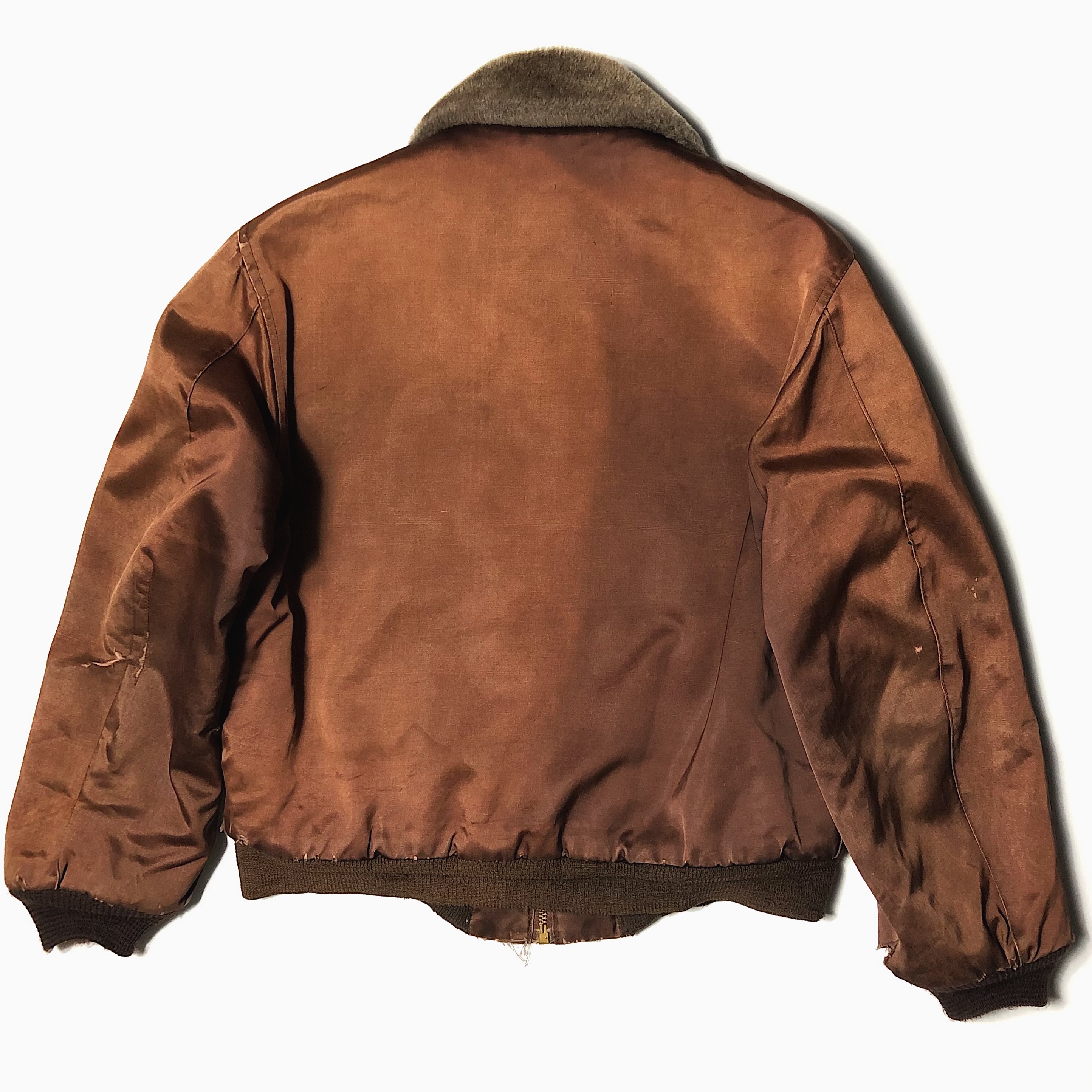 Vintage 50～60's Satin Flight Jacket の画像 2