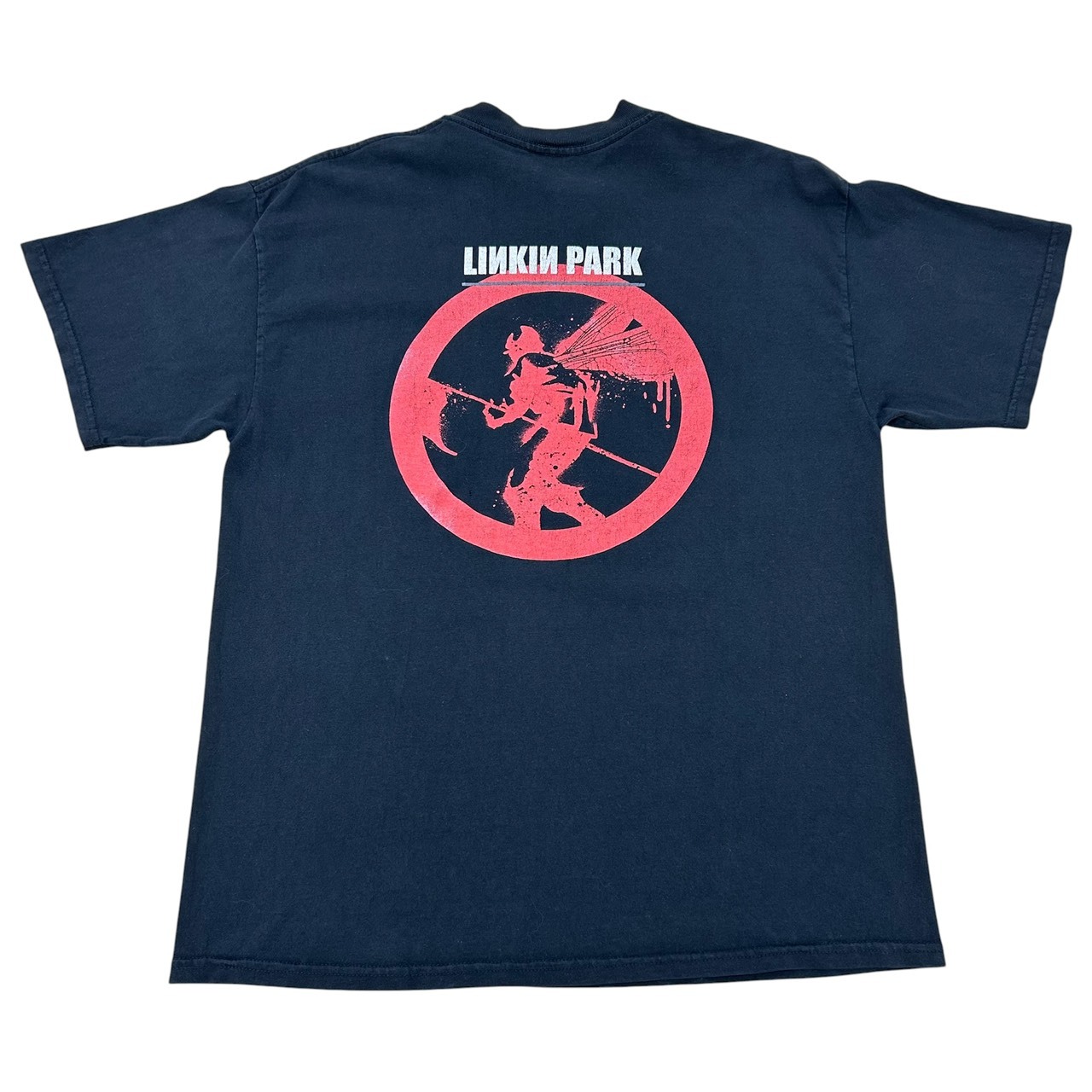 Linkin Park リンキン・パーク “LINCOLN PARK” プリントTシャツ ネイビー / L の画像 2