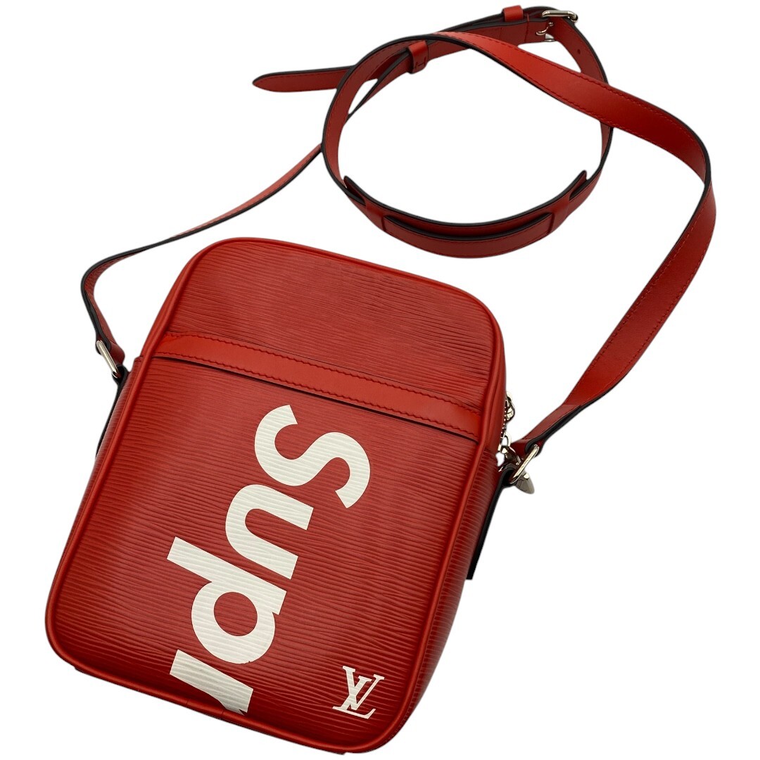 【LOUIS VUITTON×SUPREME】ルイヴィトン シュプリーム ダヌーブPM ショルダーバッグ M53417 レッド ホワイト