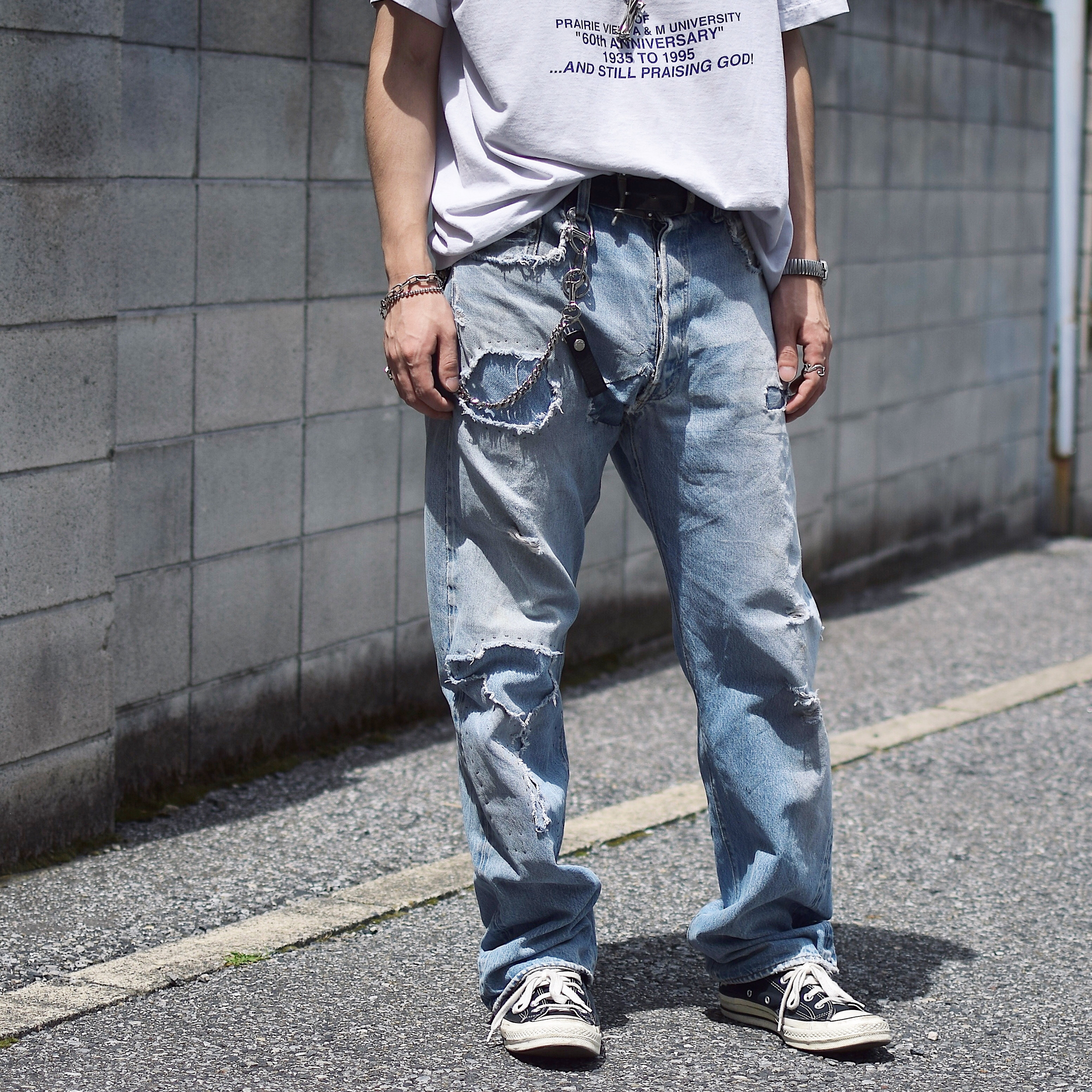 Vintage【Levi's】501 Late 66 Red Line Grunge Denim Pants の画像 5