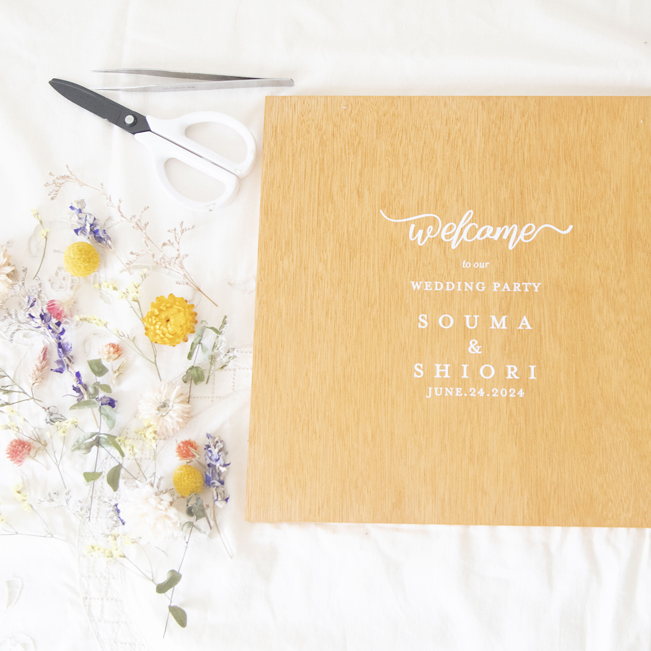 名入れ文字入れ出来る ウェルカムボードdiyキット Lafeuille Tokyo